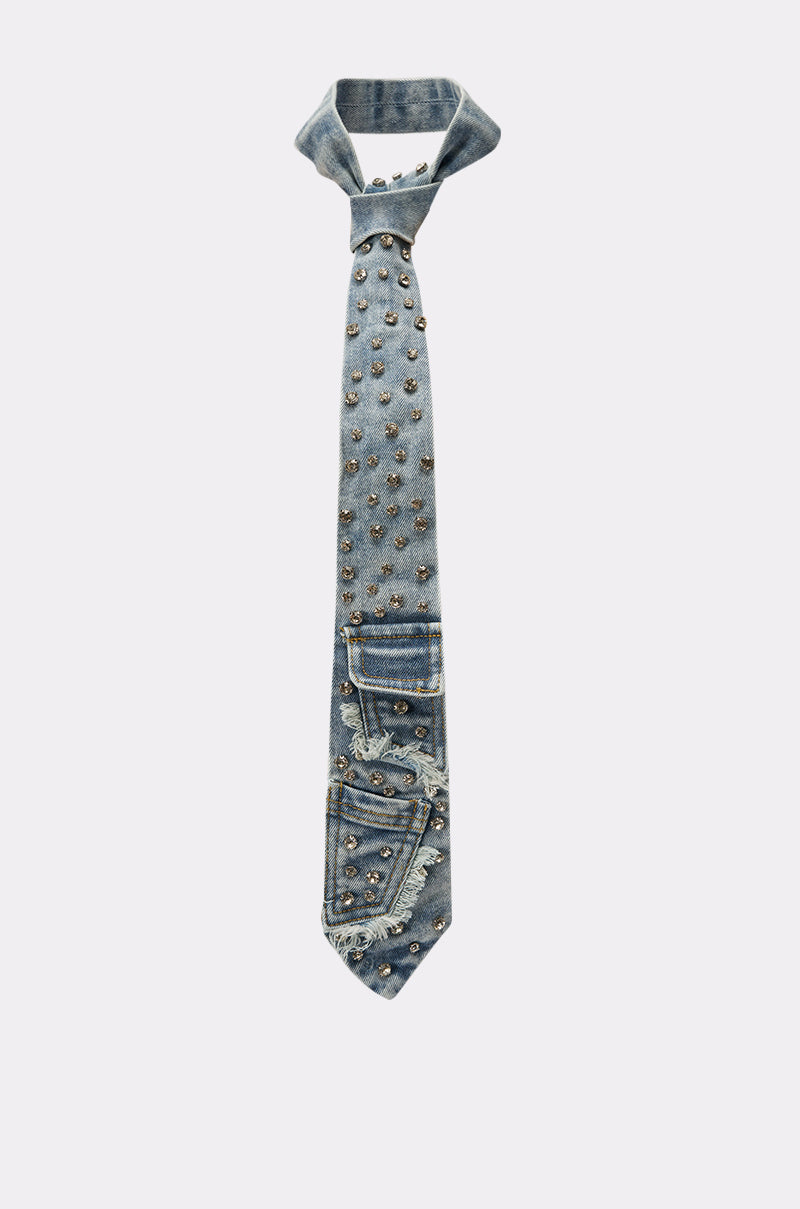 DENIM AND DIAMONDS TIE
