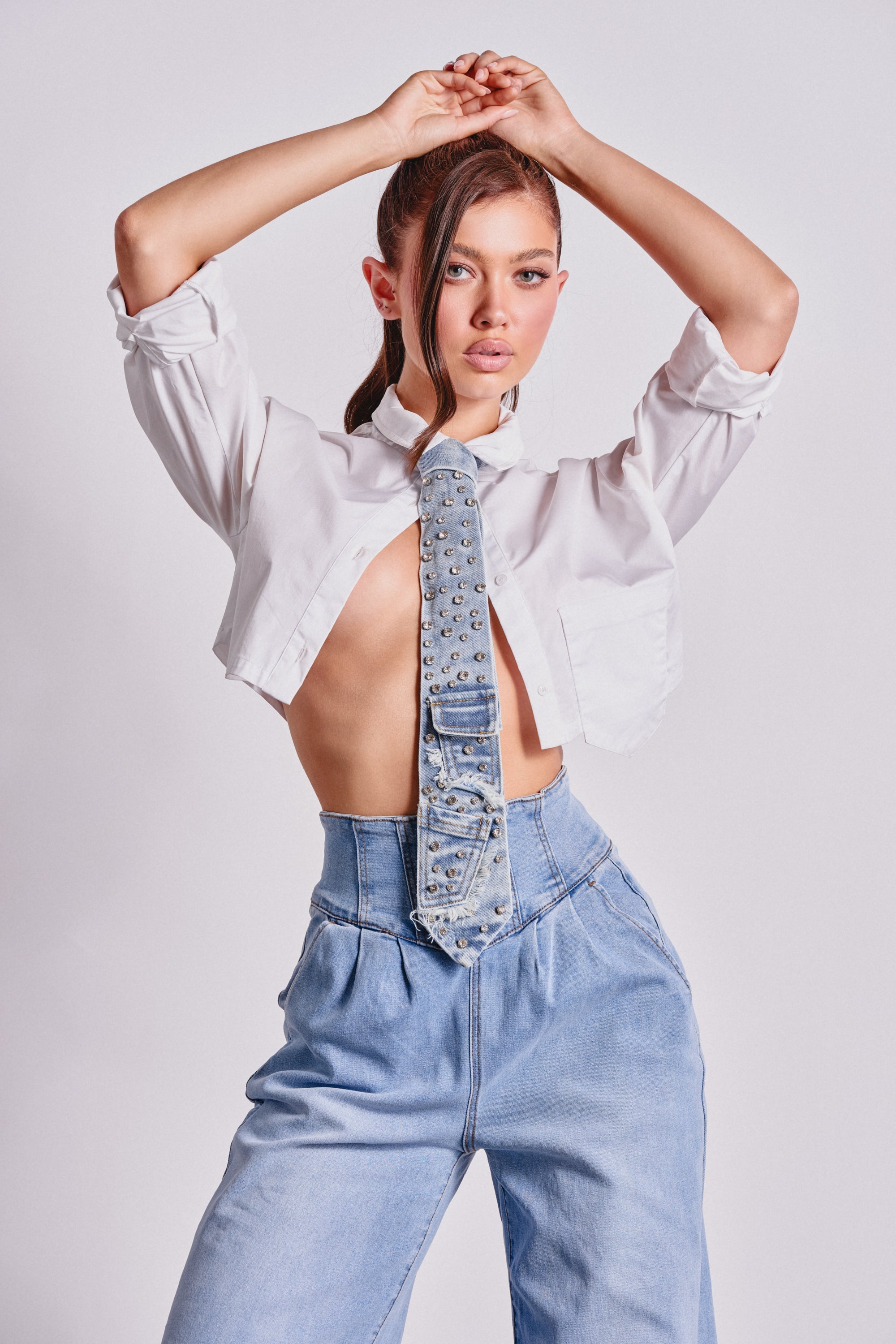 DENIM AND DIAMONDS TIE