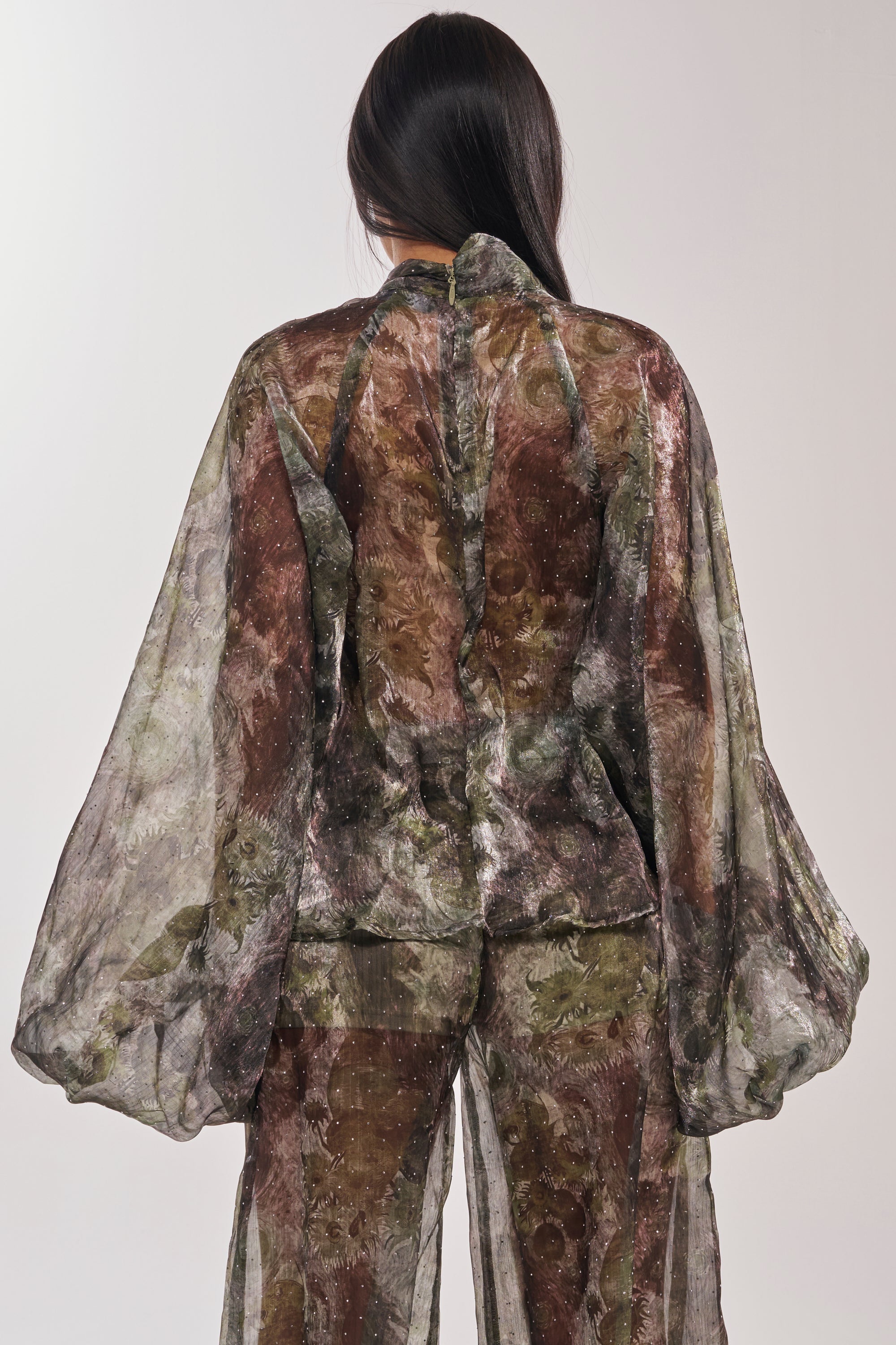 MYSTIQUE FLORAL CHIFFON BLOUSE