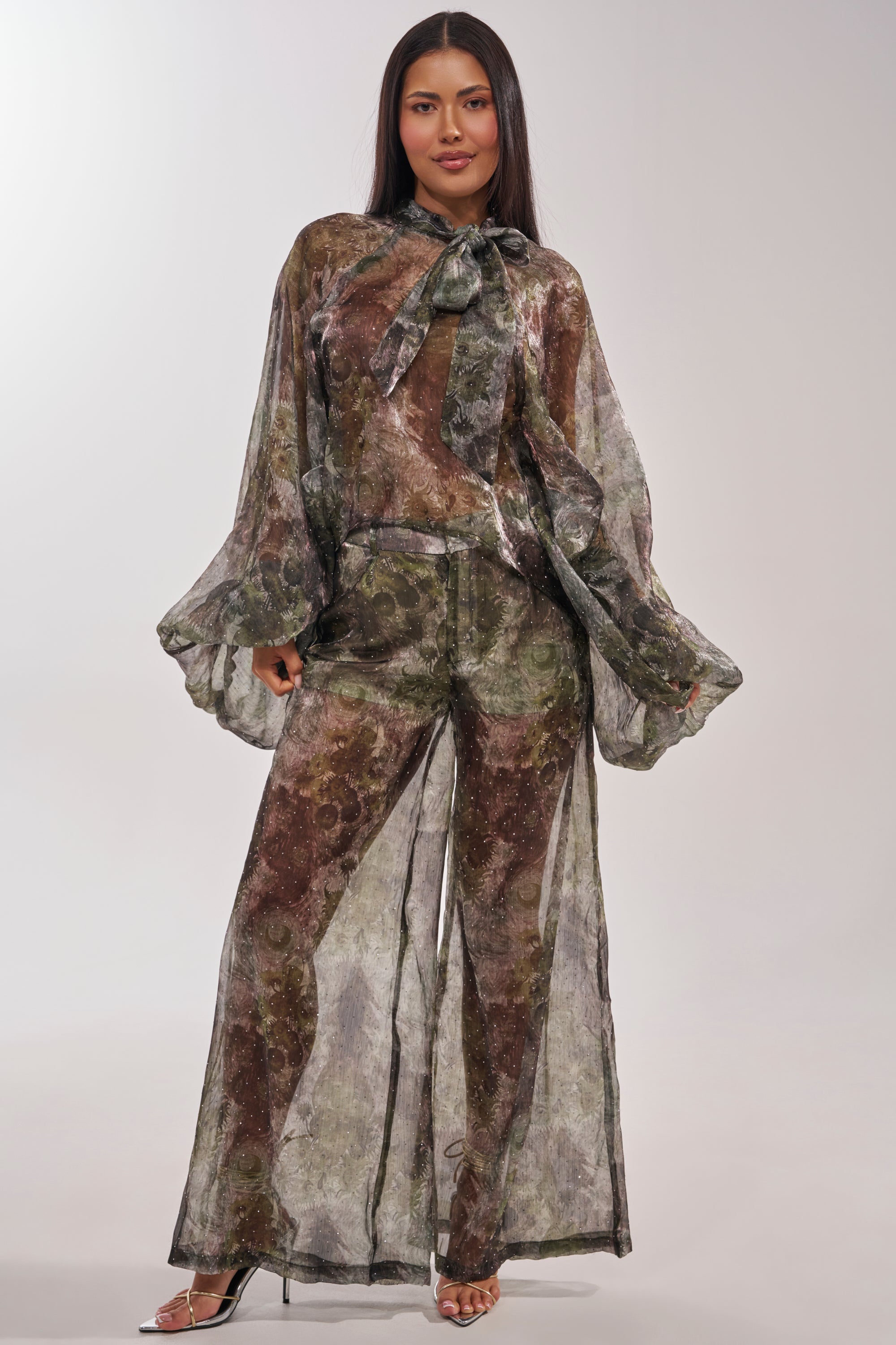 MYSTIQUE FLORAL CHIFFON BLOUSE
