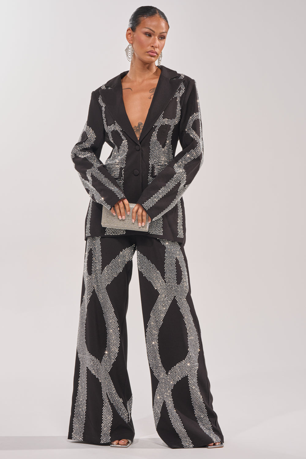 GEMINI RHINESTONE BLAZER