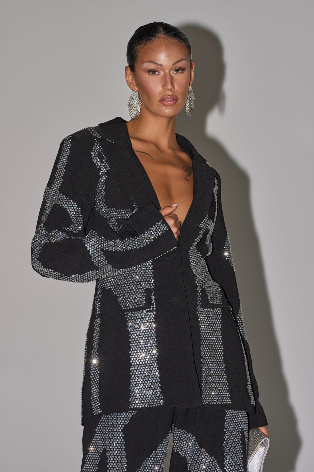 GEMINI RHINESTONE BLAZER