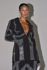 GEMINI RHINESTONE BLAZER