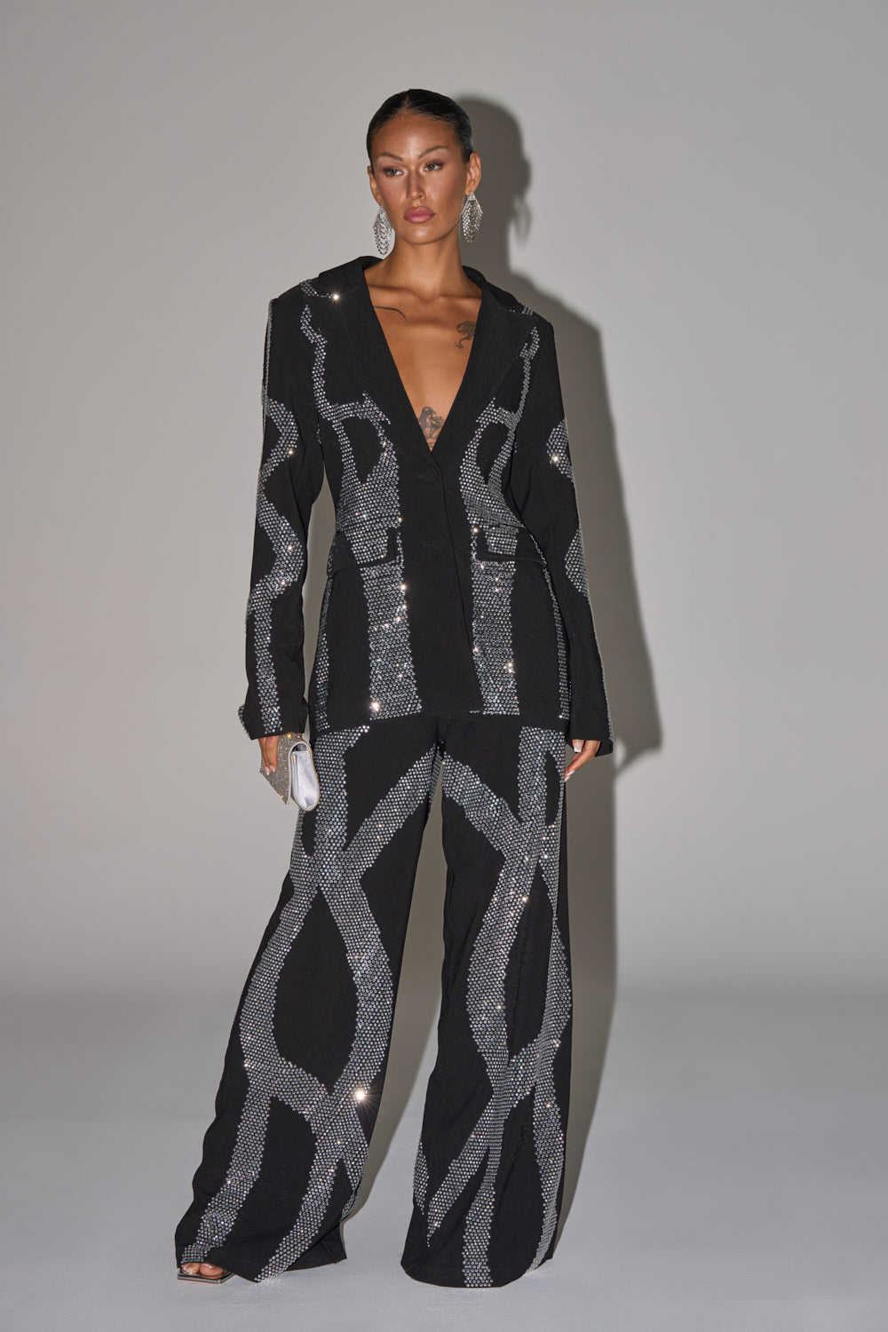 GEMINI RHINESTONE BLAZER