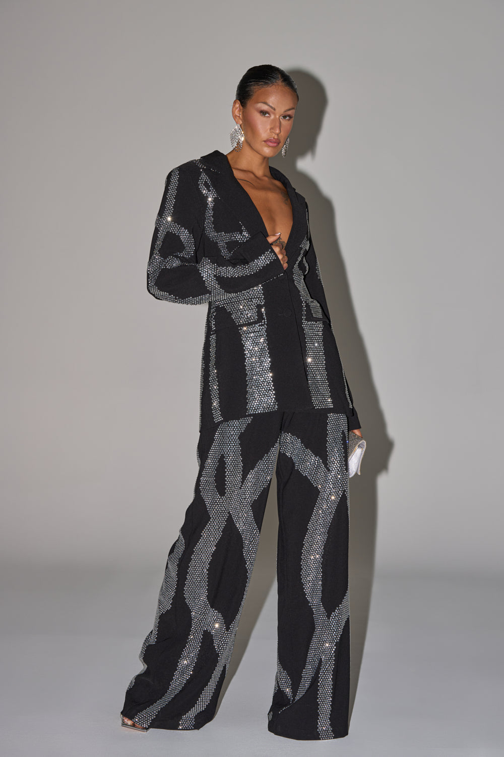 GEMINI RHINESTONE BLAZER