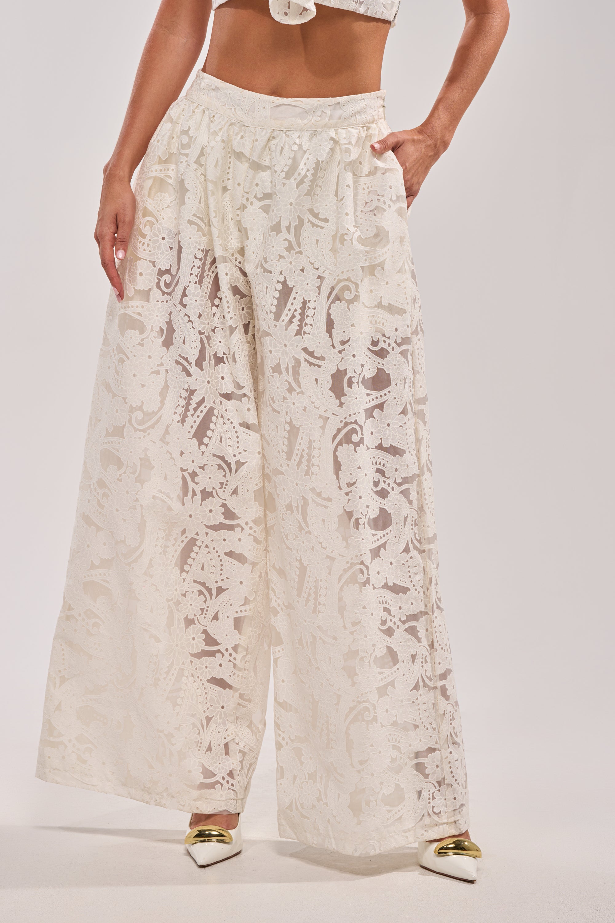 EMMA EMBROIDERED BALLOON PANT
