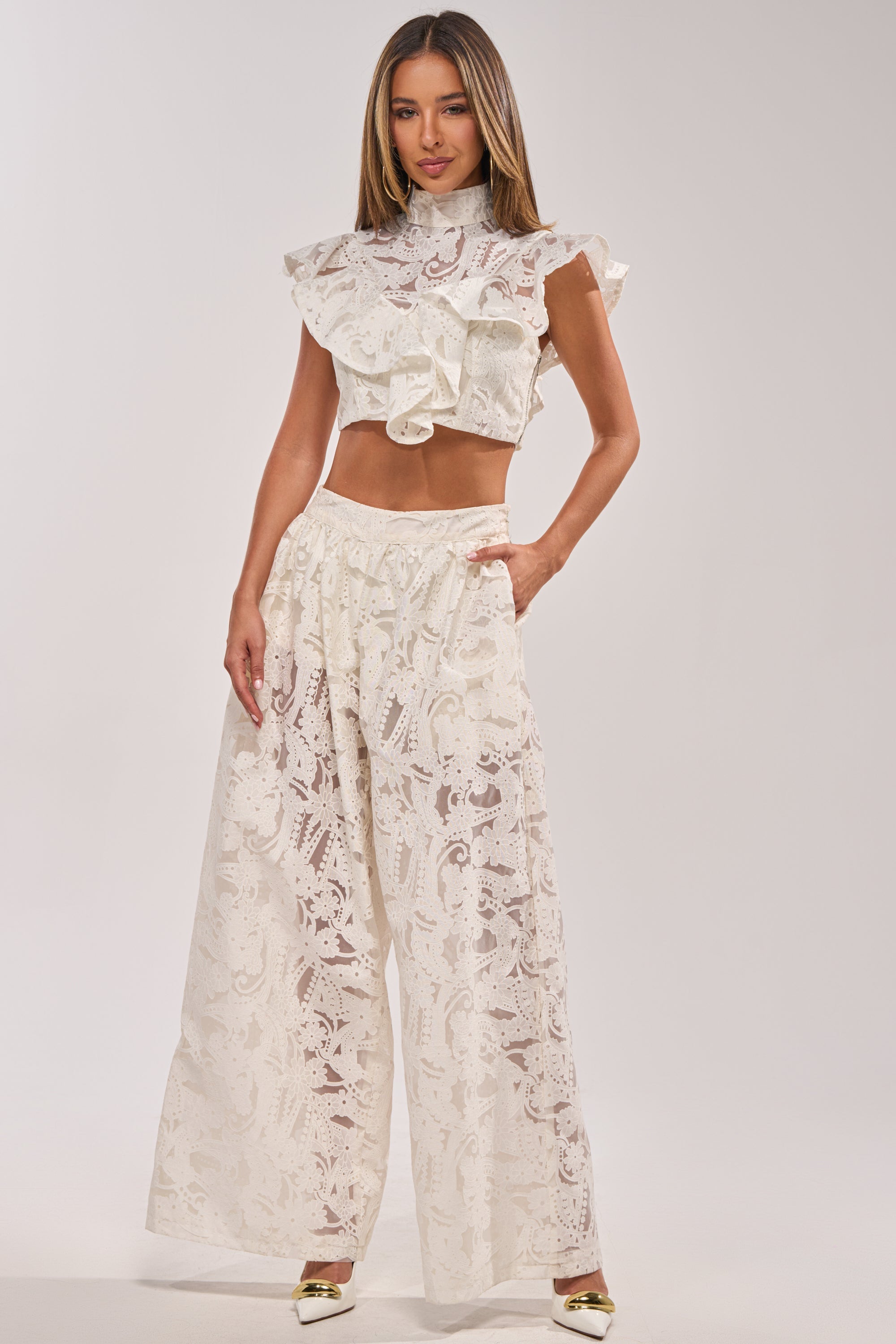 EMMA EMBROIDERED BALLOON PANT