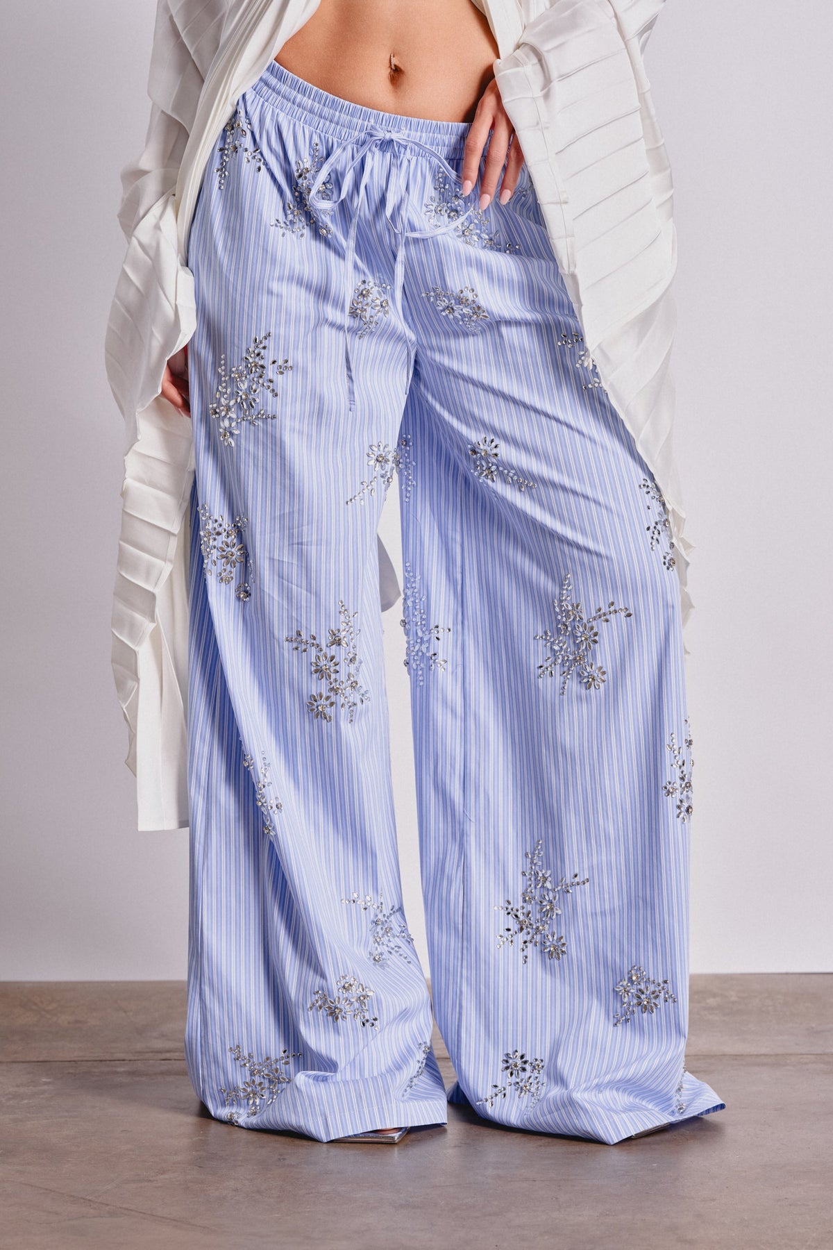 SWEET DREAMS RHINESTONE POPLIN PANT