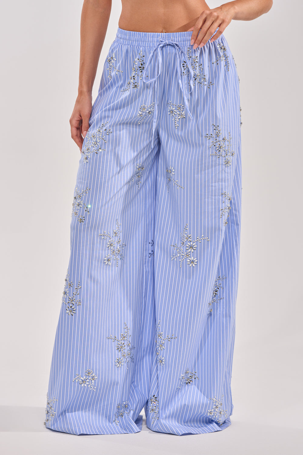 SWEET DREAMS RHINESTONE POPLIN PANT