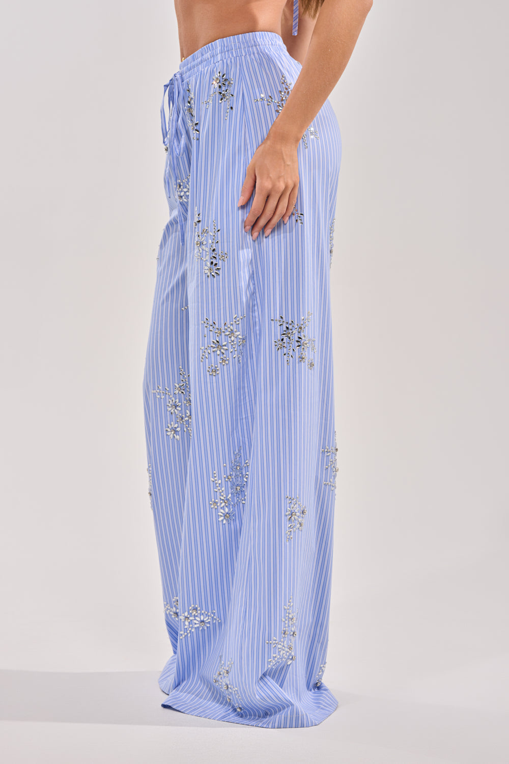 SWEET DREAMS RHINESTONE POPLIN PANT