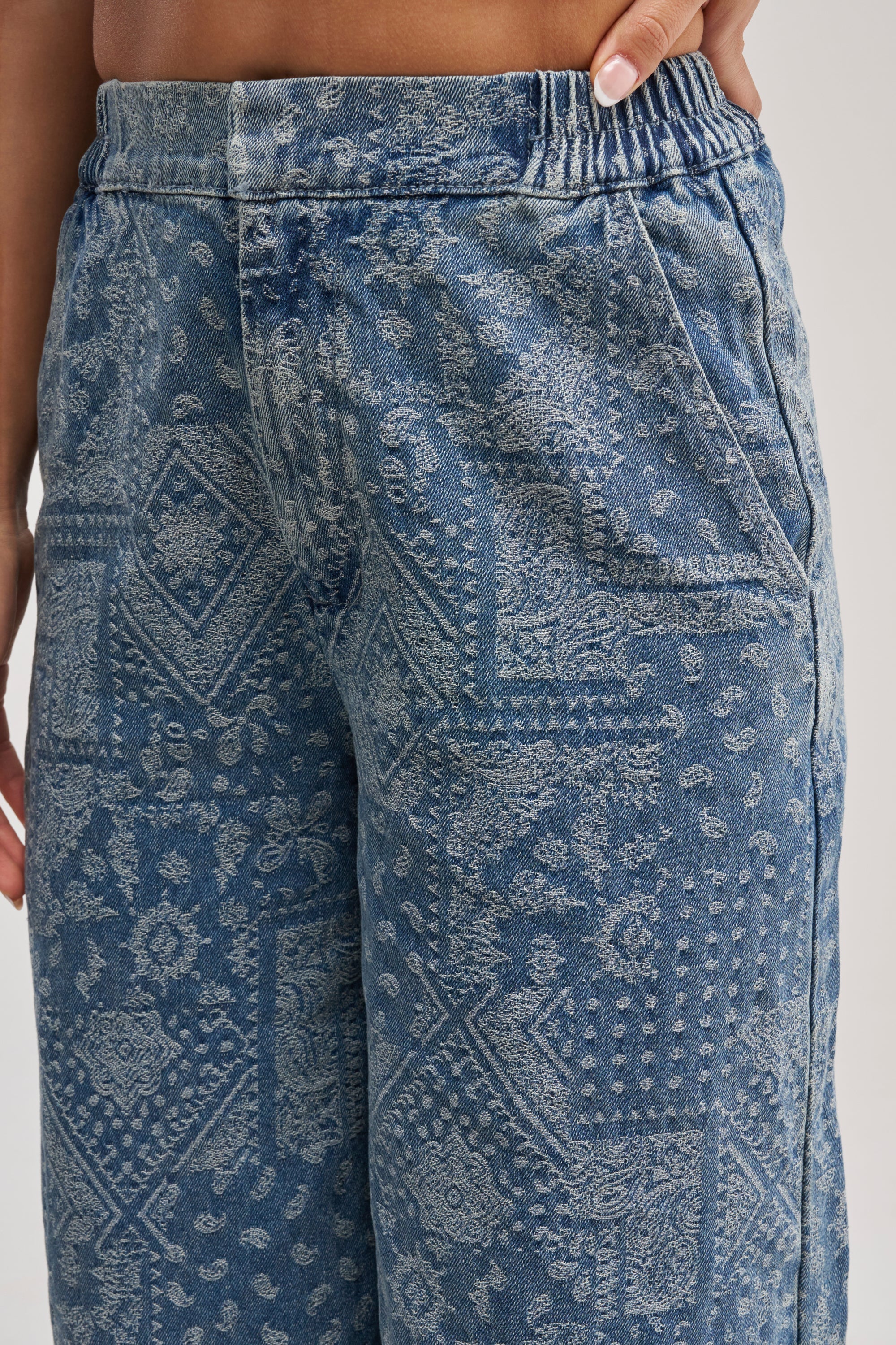 DREAMING BIG PAISLEY DENIM GAUCHO
