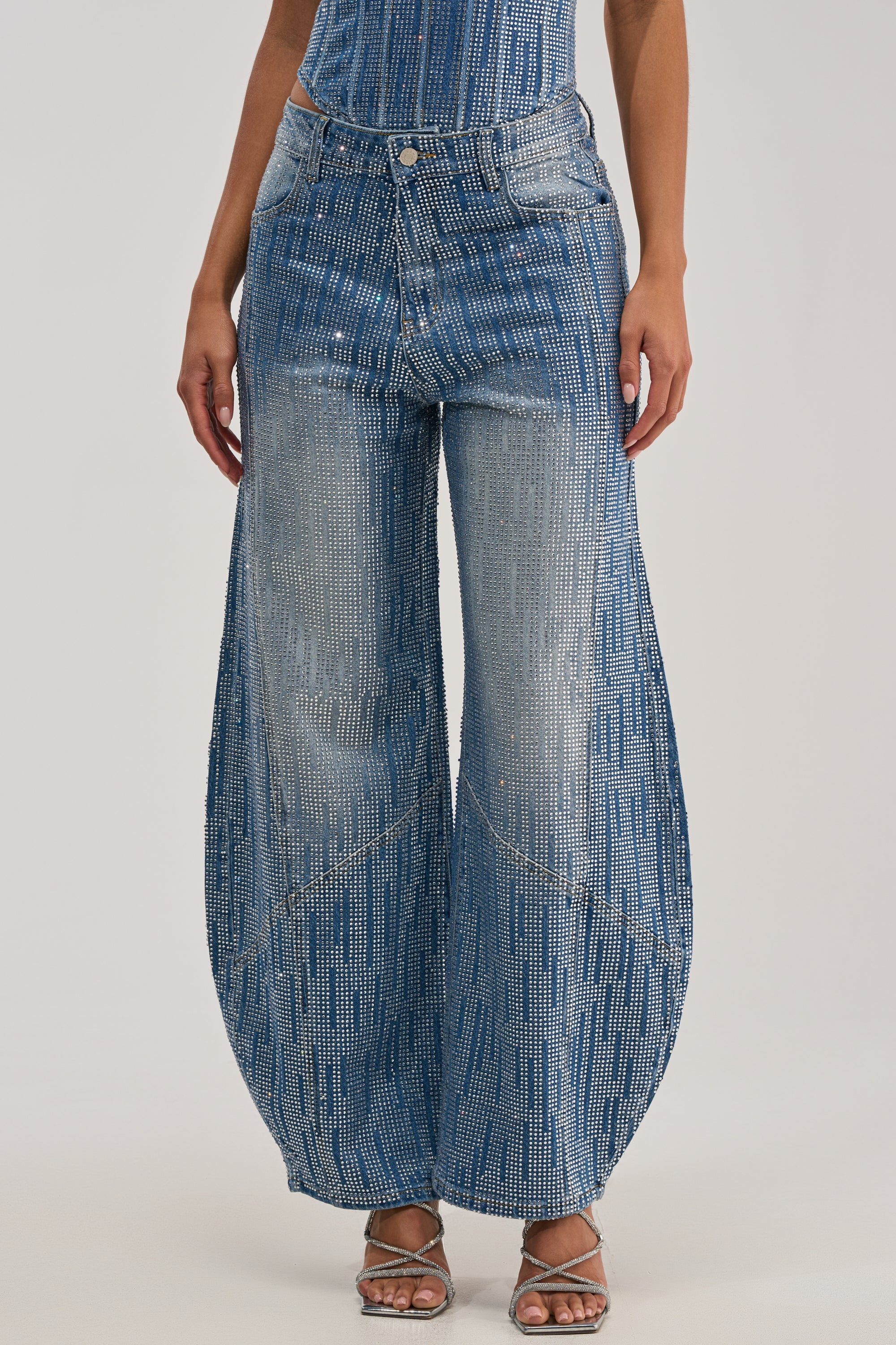 MIND SPINNING EMBELLISHED DENIM