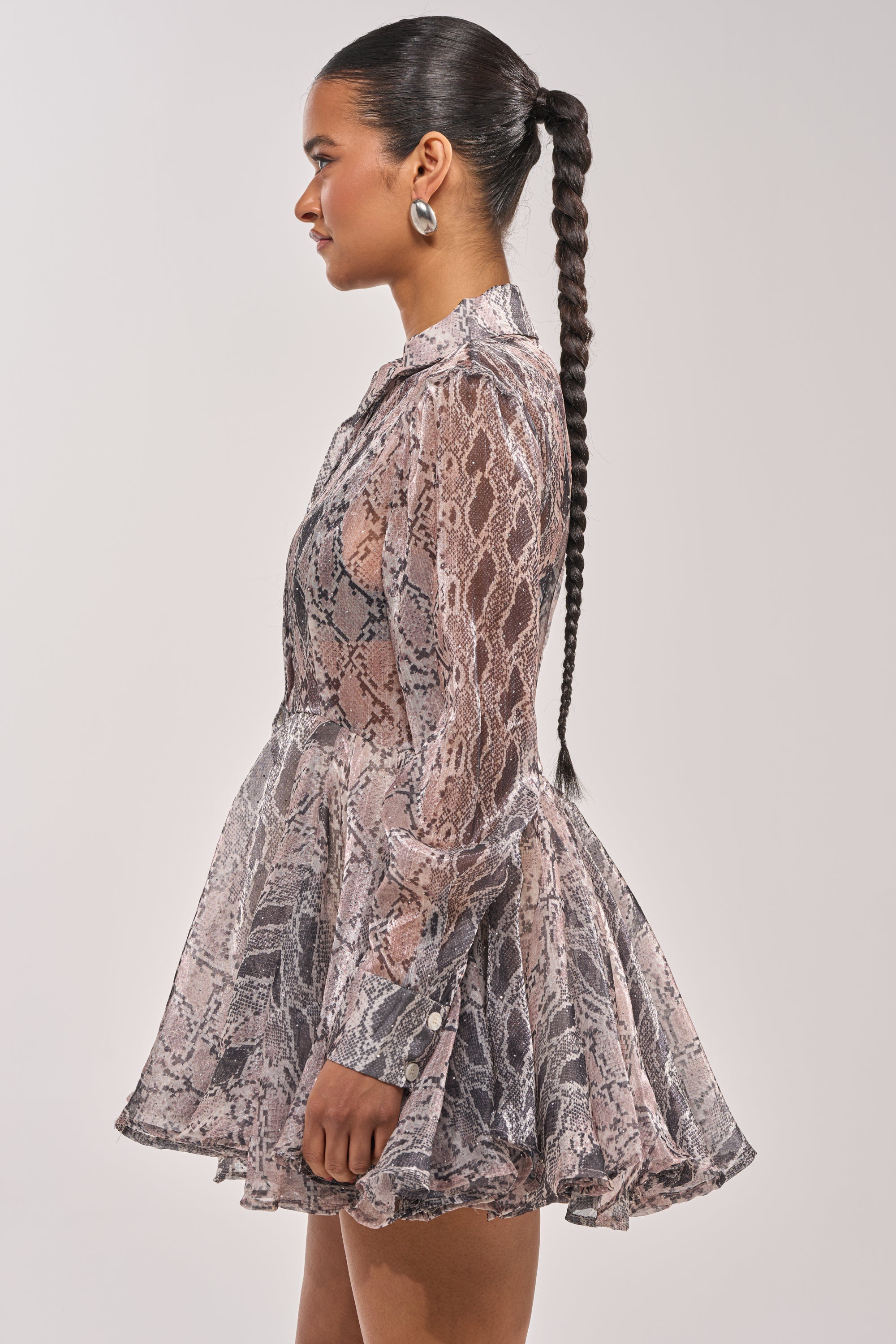 WILD RHYTHM SNAKE PRINT MINI DRESS