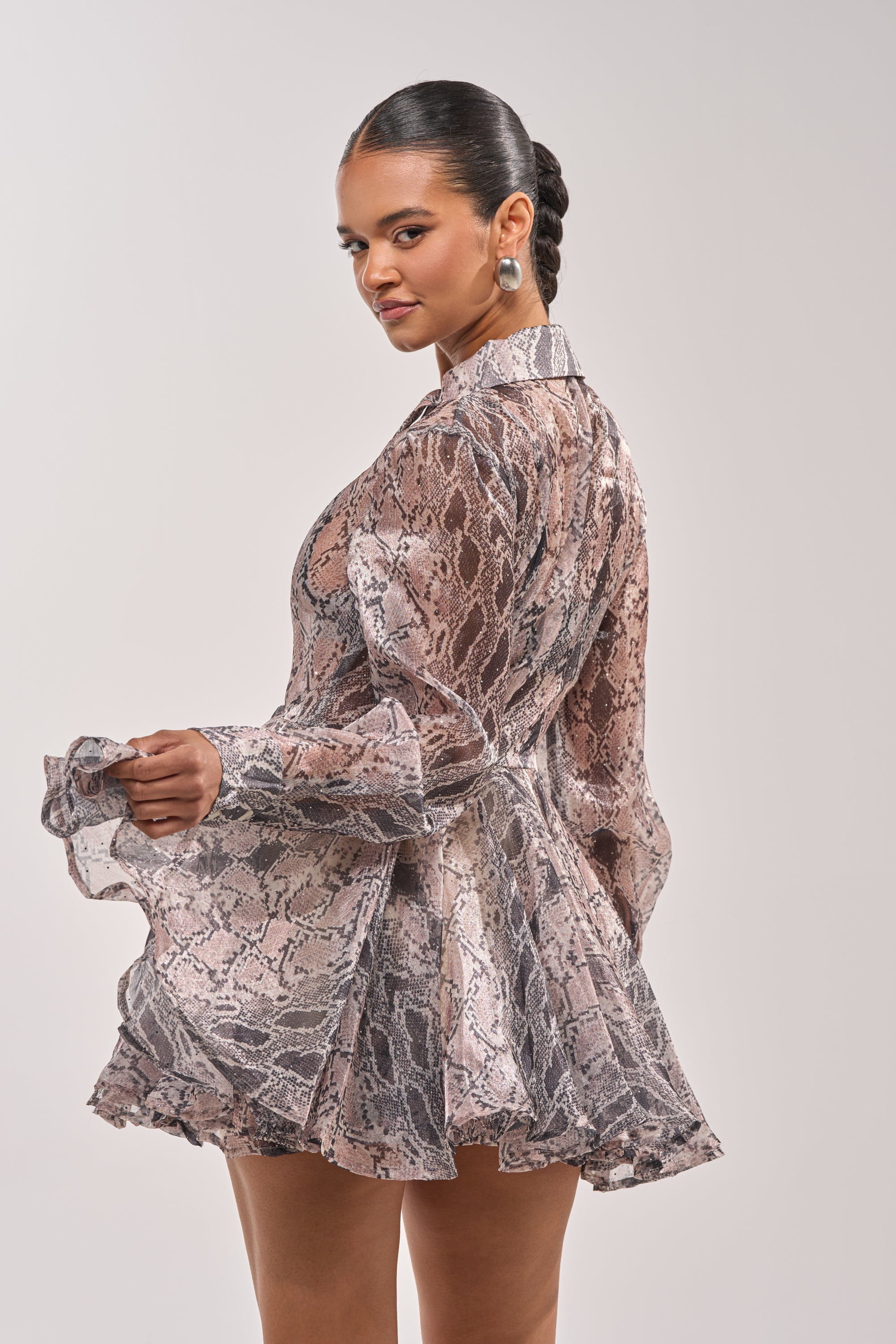 WILD RHYTHM SNAKE PRINT MINI DRESS