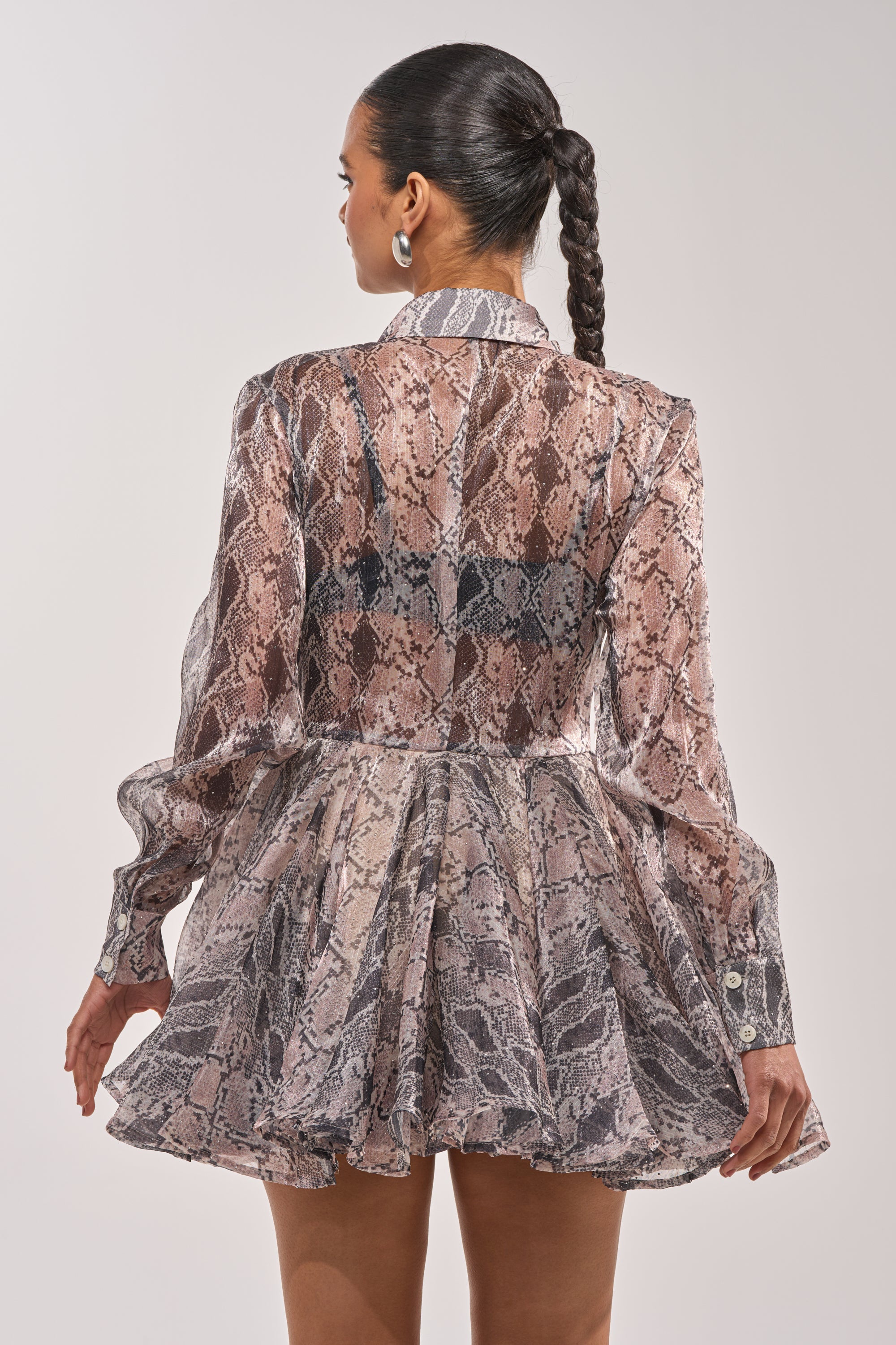 WILD RHYTHM SNAKE PRINT MINI DRESS