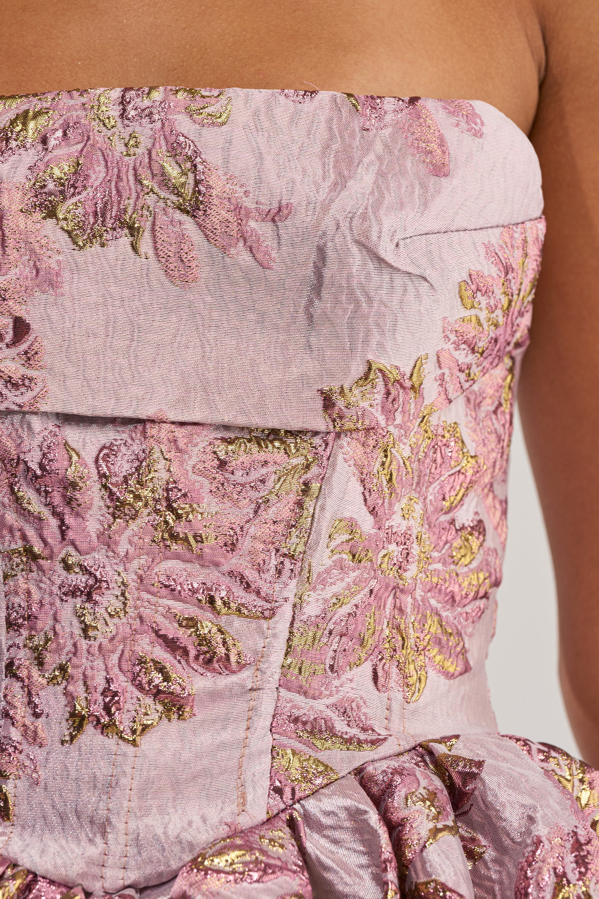 GLAM GROOVE BROCADE MINI DRESS