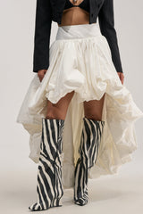 THE BIGGER THE BETTER HIGH LOW MAXI SKIRT