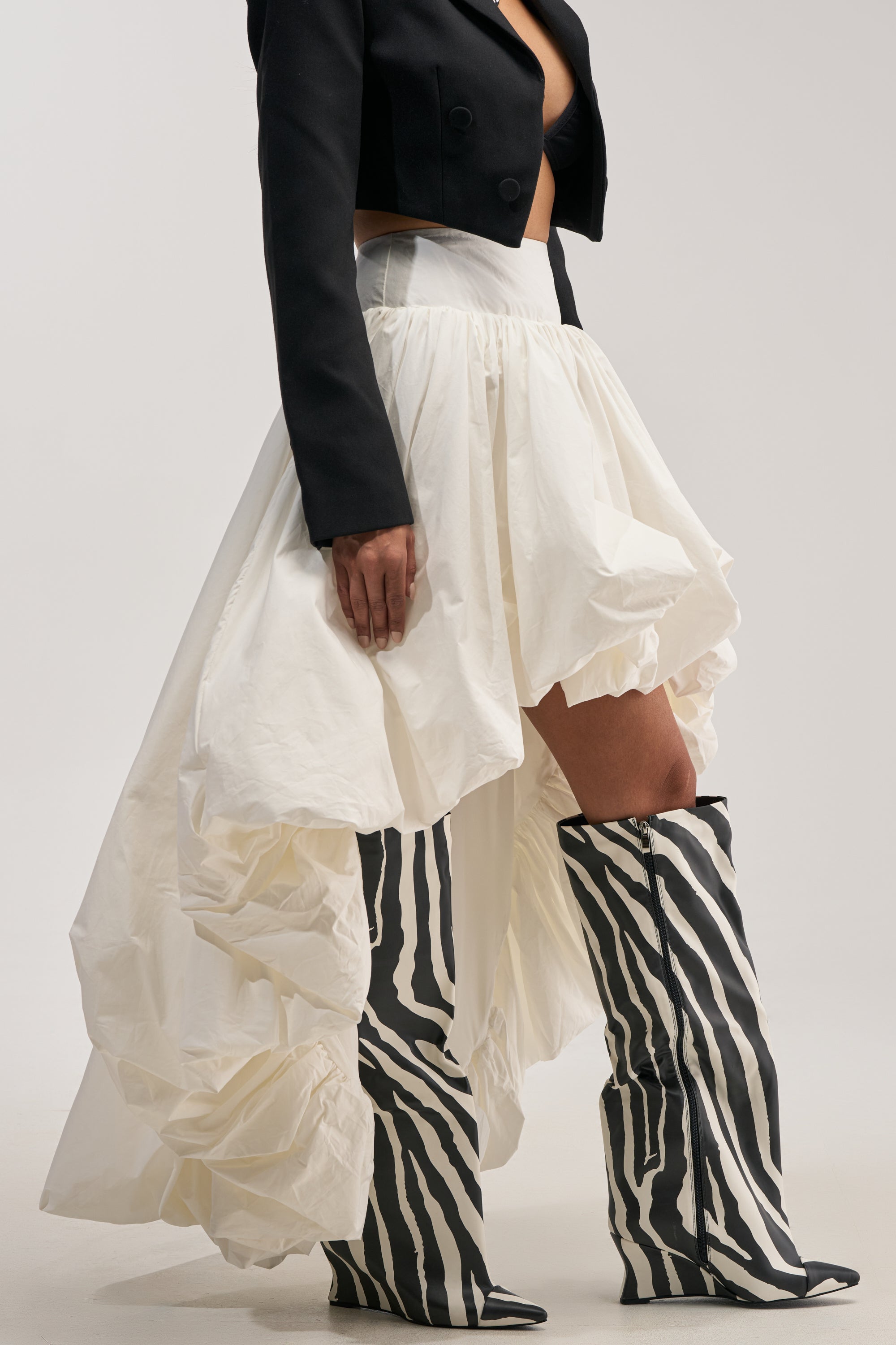THE BIGGER THE BETTER HIGH LOW MAXI SKIRT