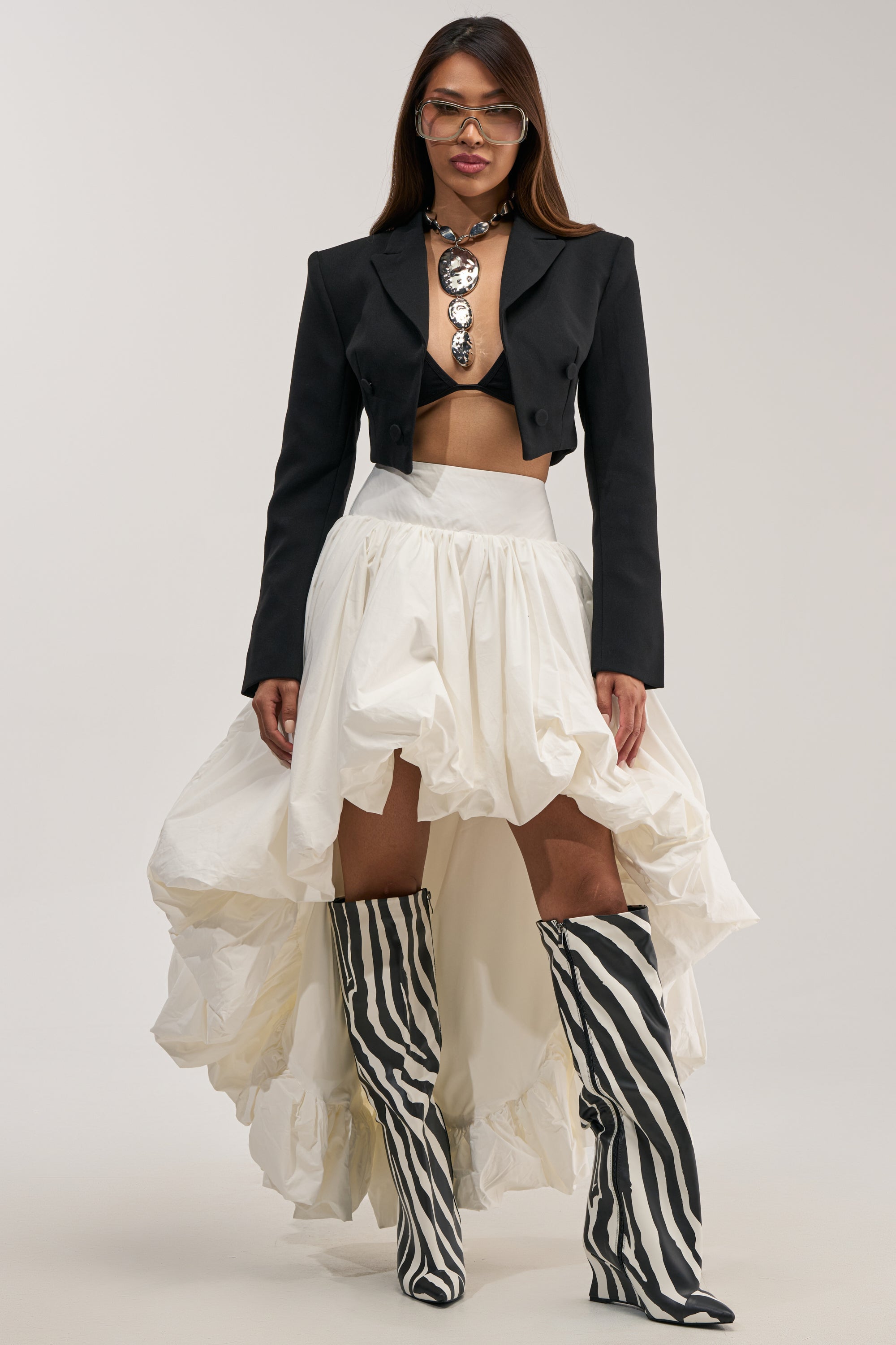 THE BIGGER THE BETTER HIGH LOW MAXI SKIRT