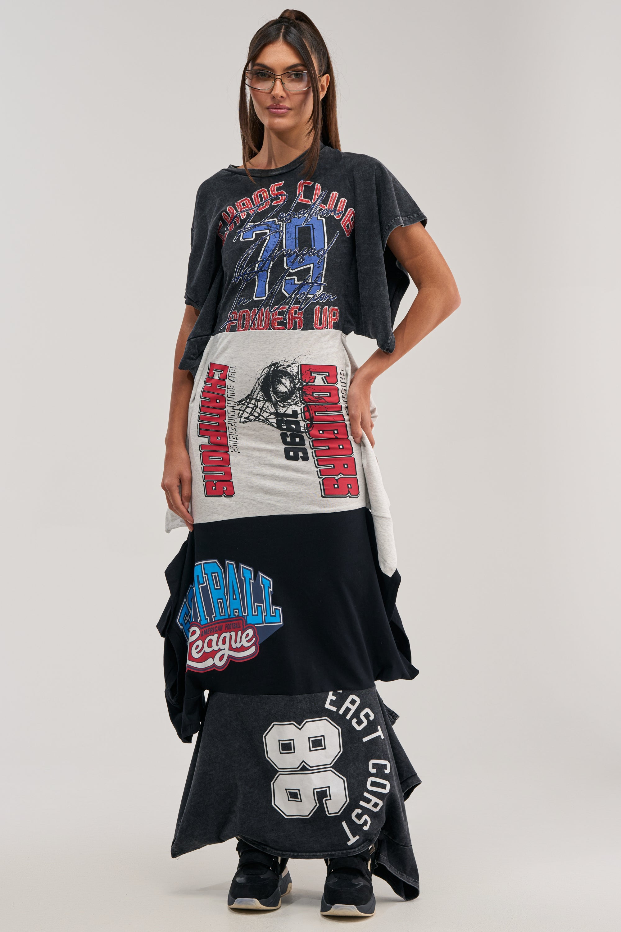 YOUR BIGGEST FAN GRAPHIC TEE MAXI DRESS
