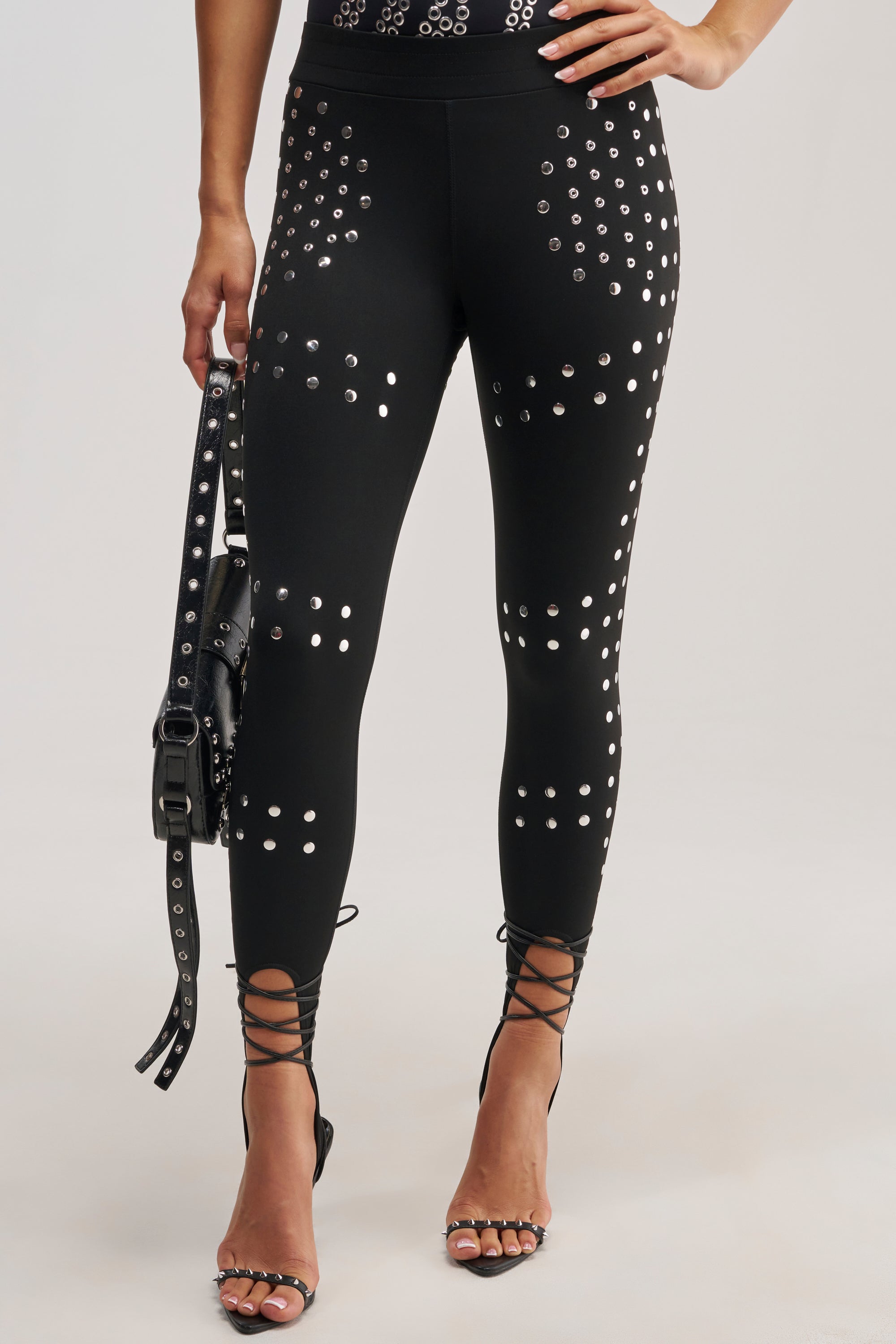 SNATCHED AND SCULPTED STUD LEGGING
