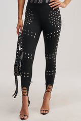 SNATCHED AND SCULPTED STUD LEGGING