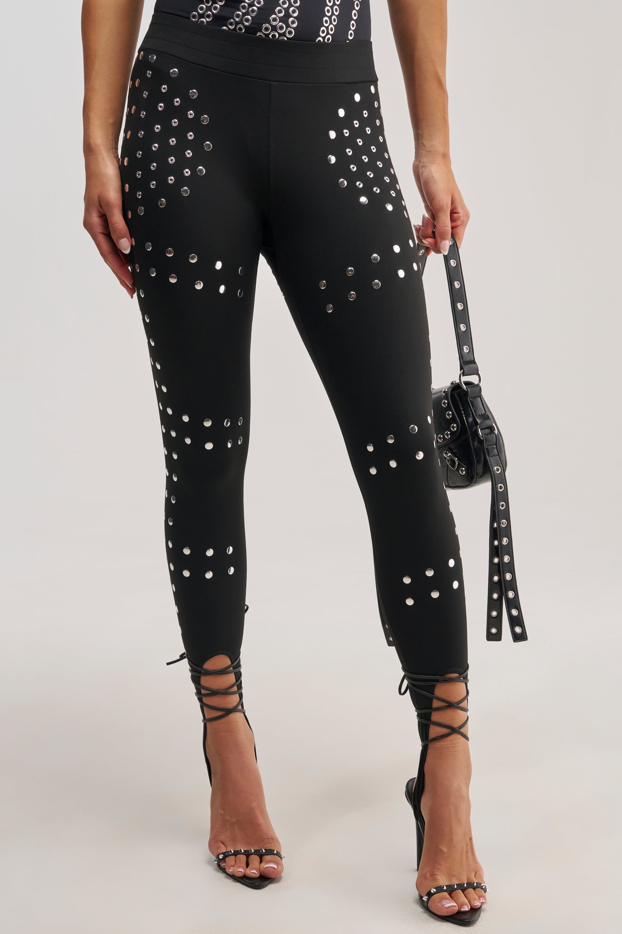 SNATCHED AND SCULPTED STUD LEGGING