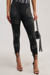 SNATCHED AND SCULPTED STUD LEGGING