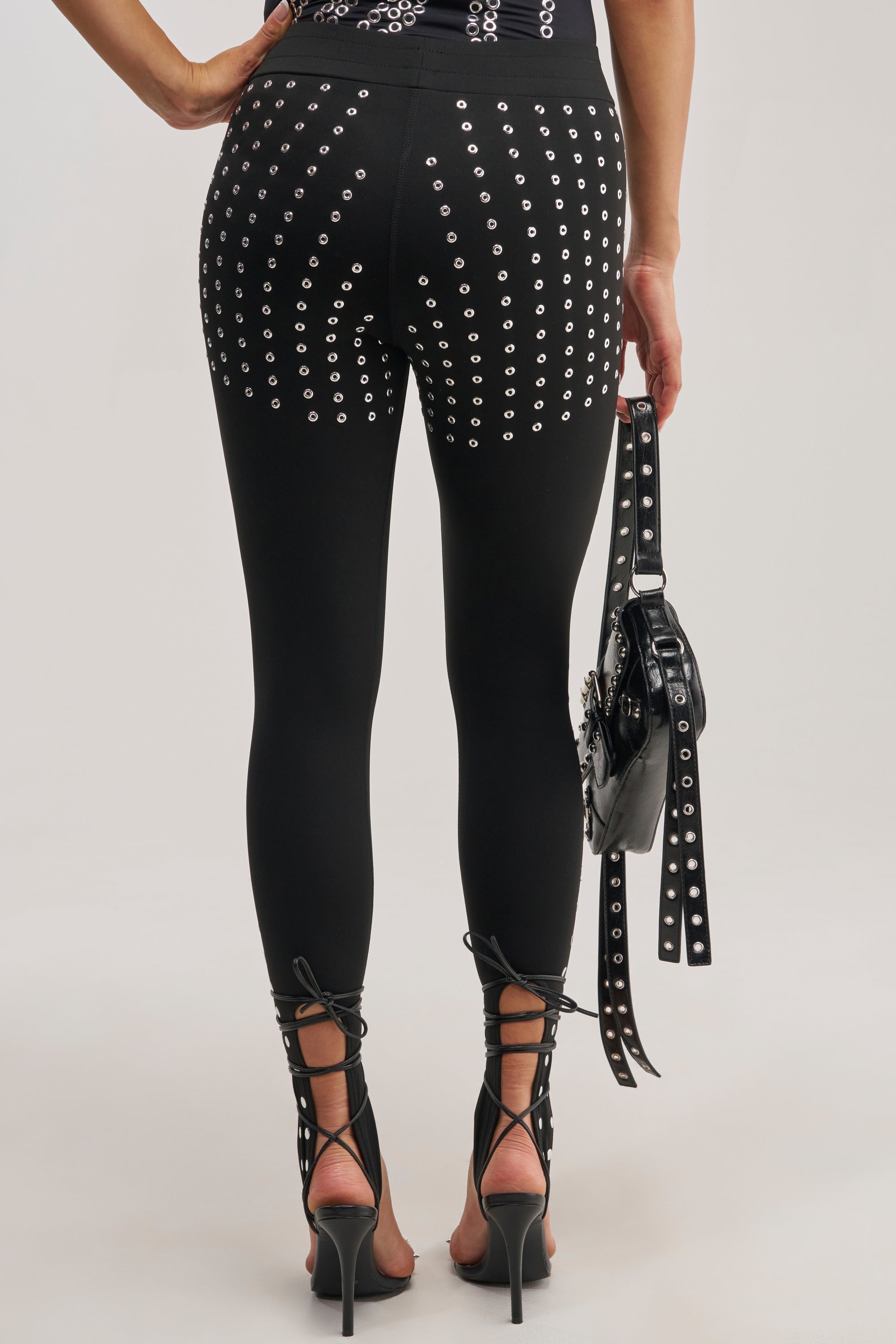 SNATCHED AND SCULPTED STUD LEGGING