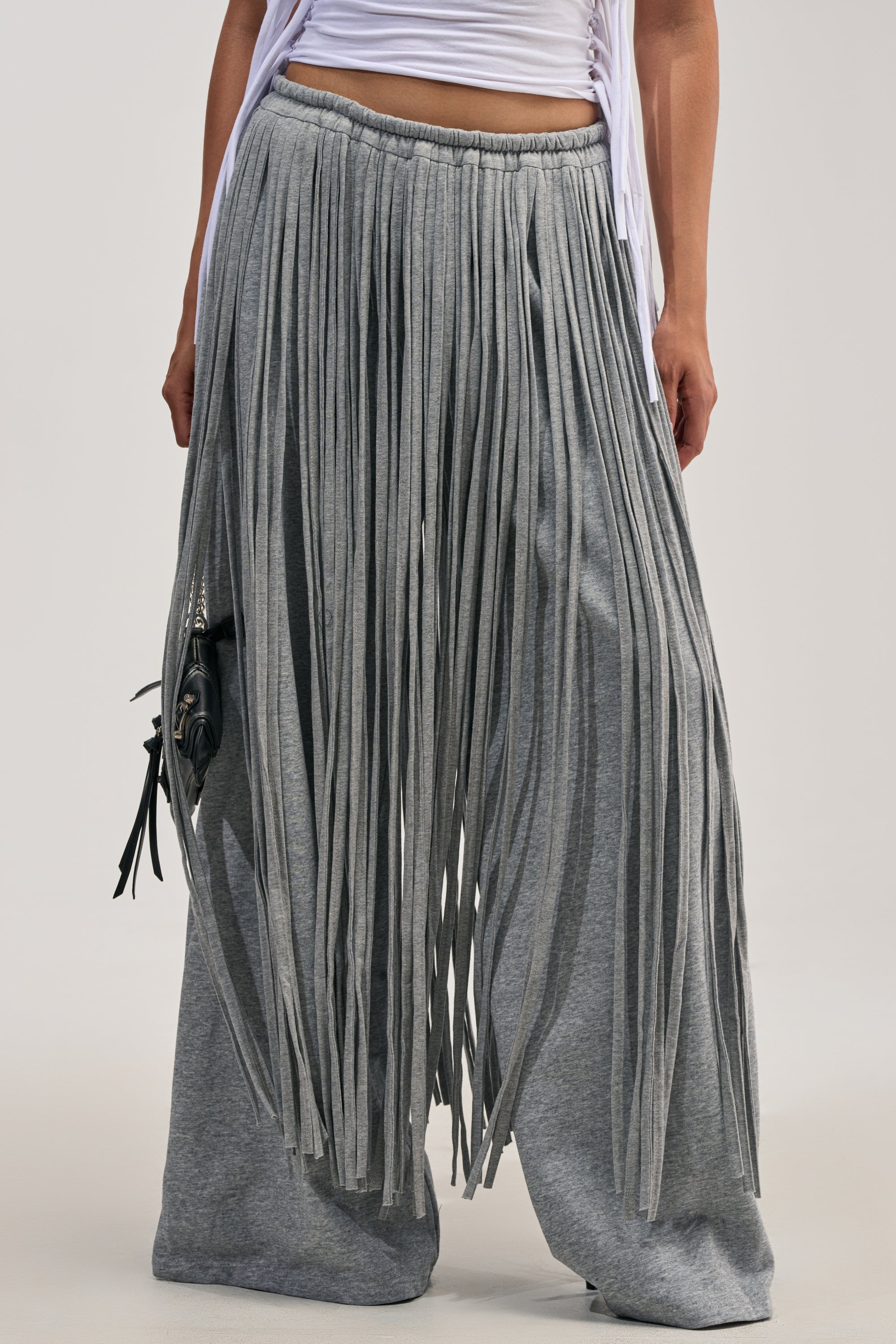 TRY ME FRINGE WIDE LEG JOGGER