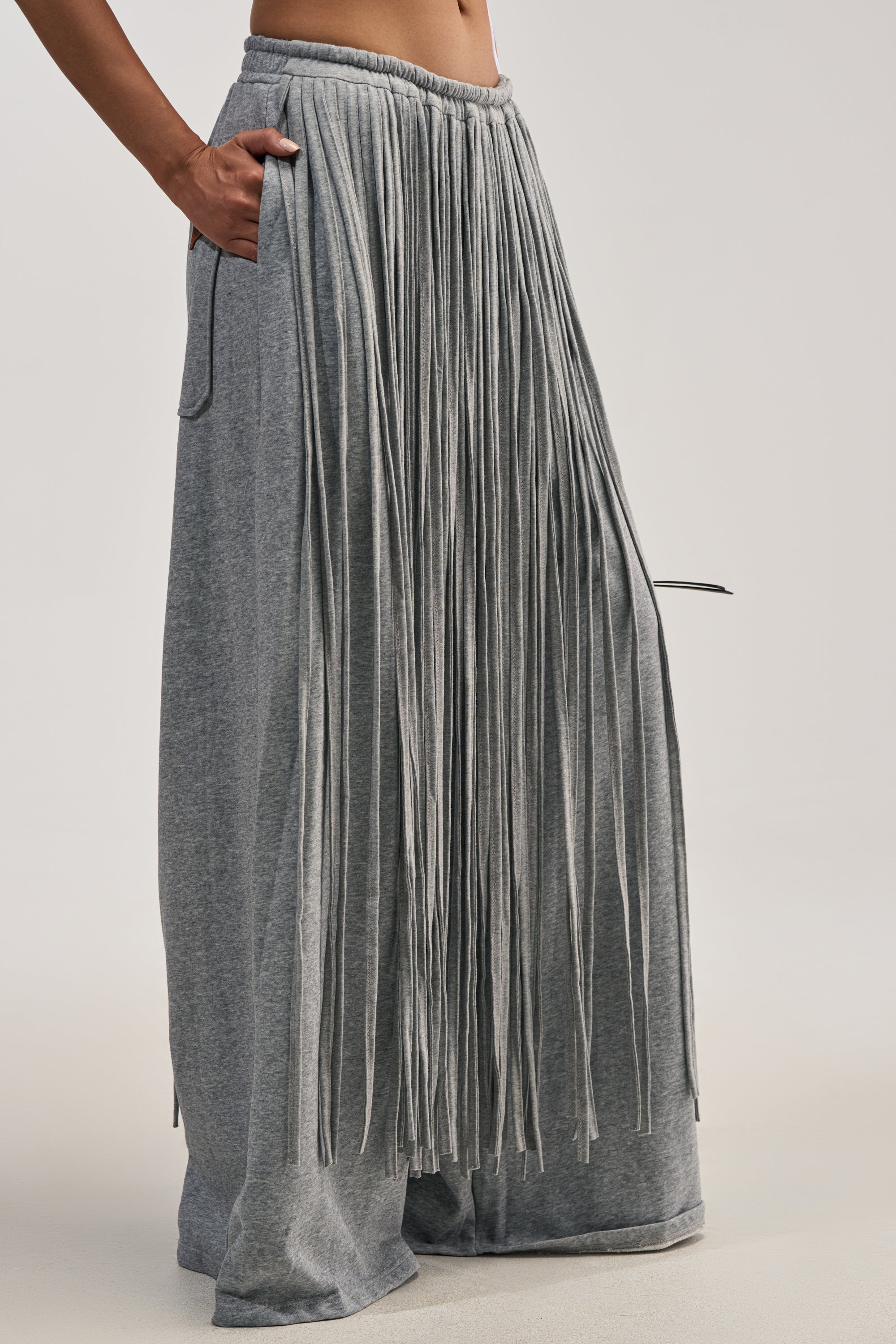 TRY ME FRINGE WIDE LEG JOGGER