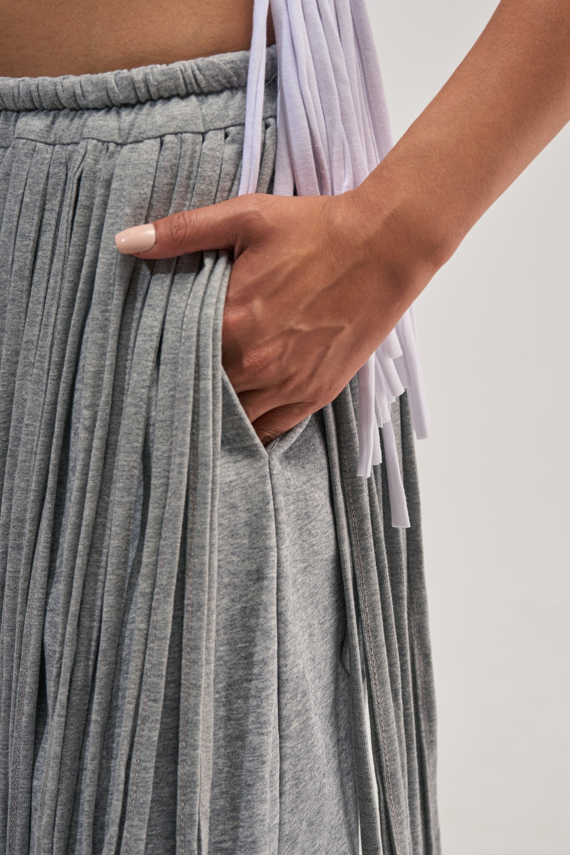 TRY ME FRINGE WIDE LEG JOGGER