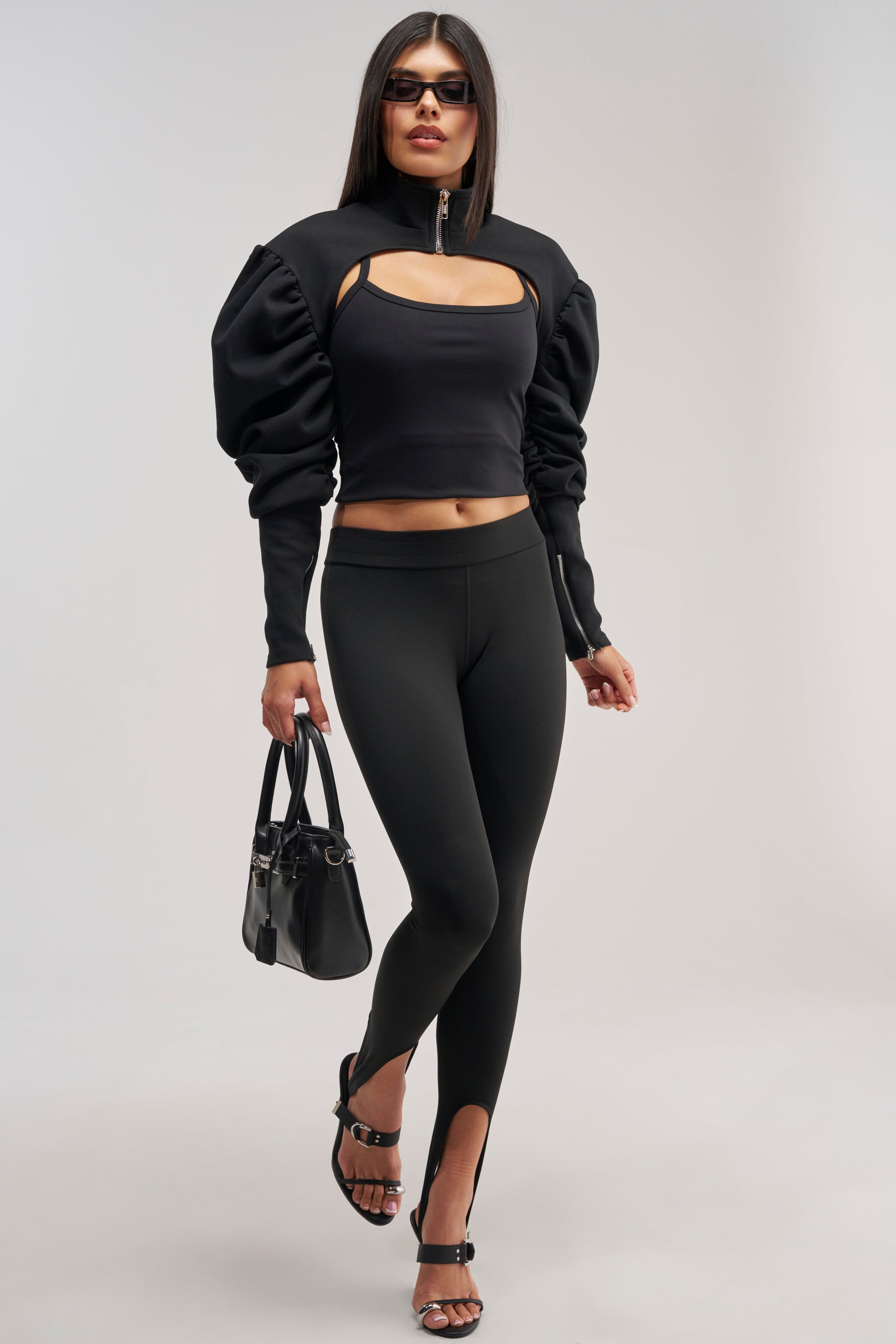 SCARLETT RUCHED SLEEVE BOLERO