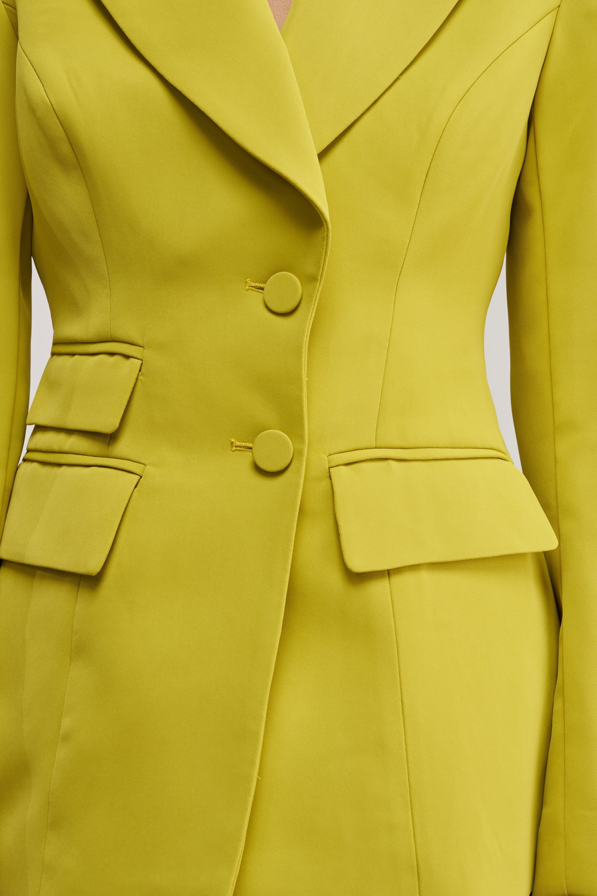 THE BLUEPRINT BLAZER IN CHARTREUSE