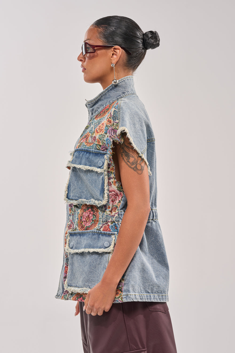 KAI PATCHWORK DENIM VEST