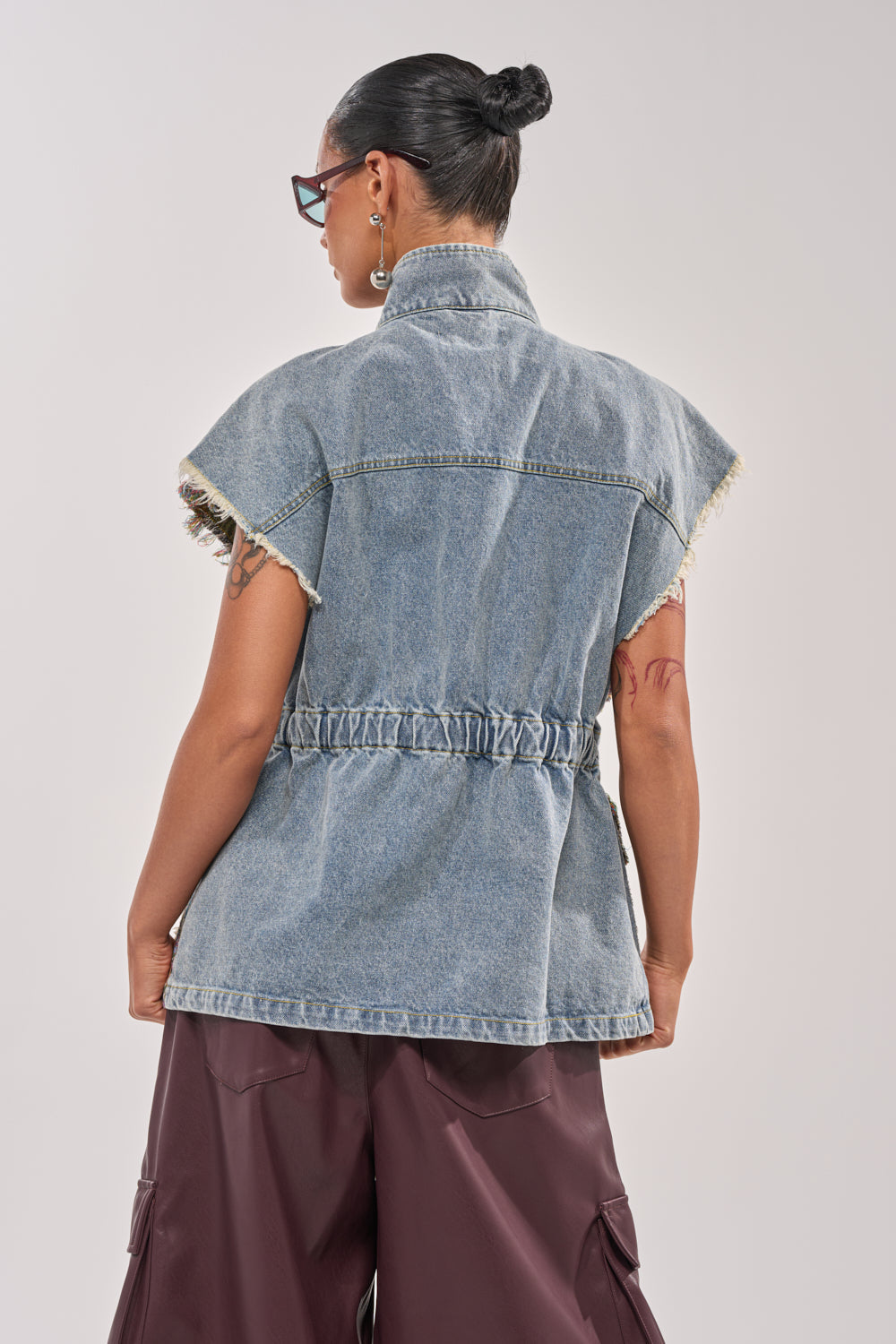 KAI PATCHWORK DENIM VEST