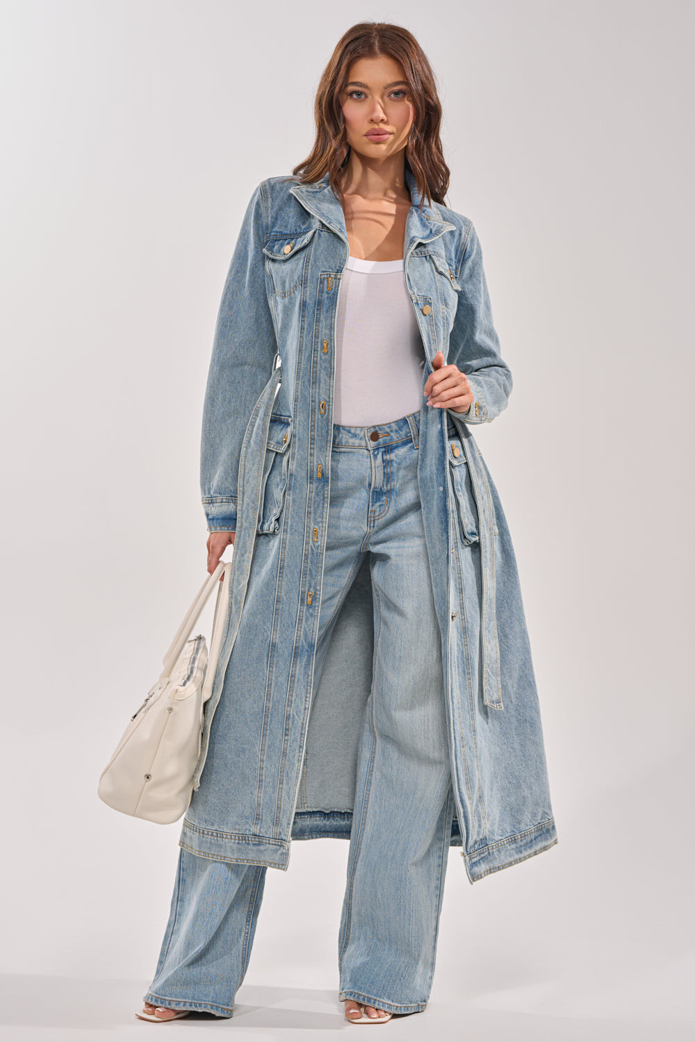CAMILLA DENIM TRENCH