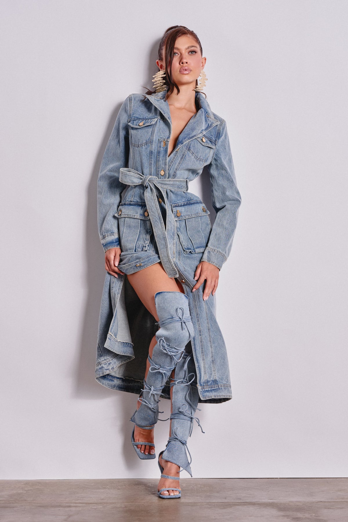 CAMILLA DENIM TRENCH