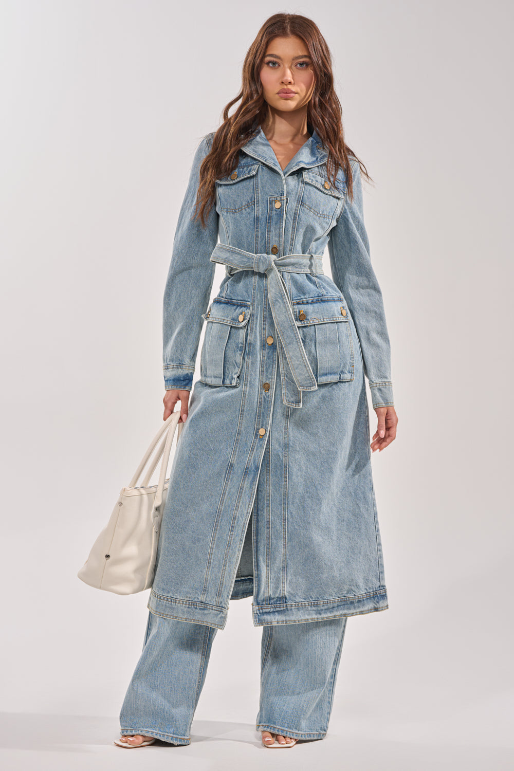 CAMILLA DENIM TRENCH