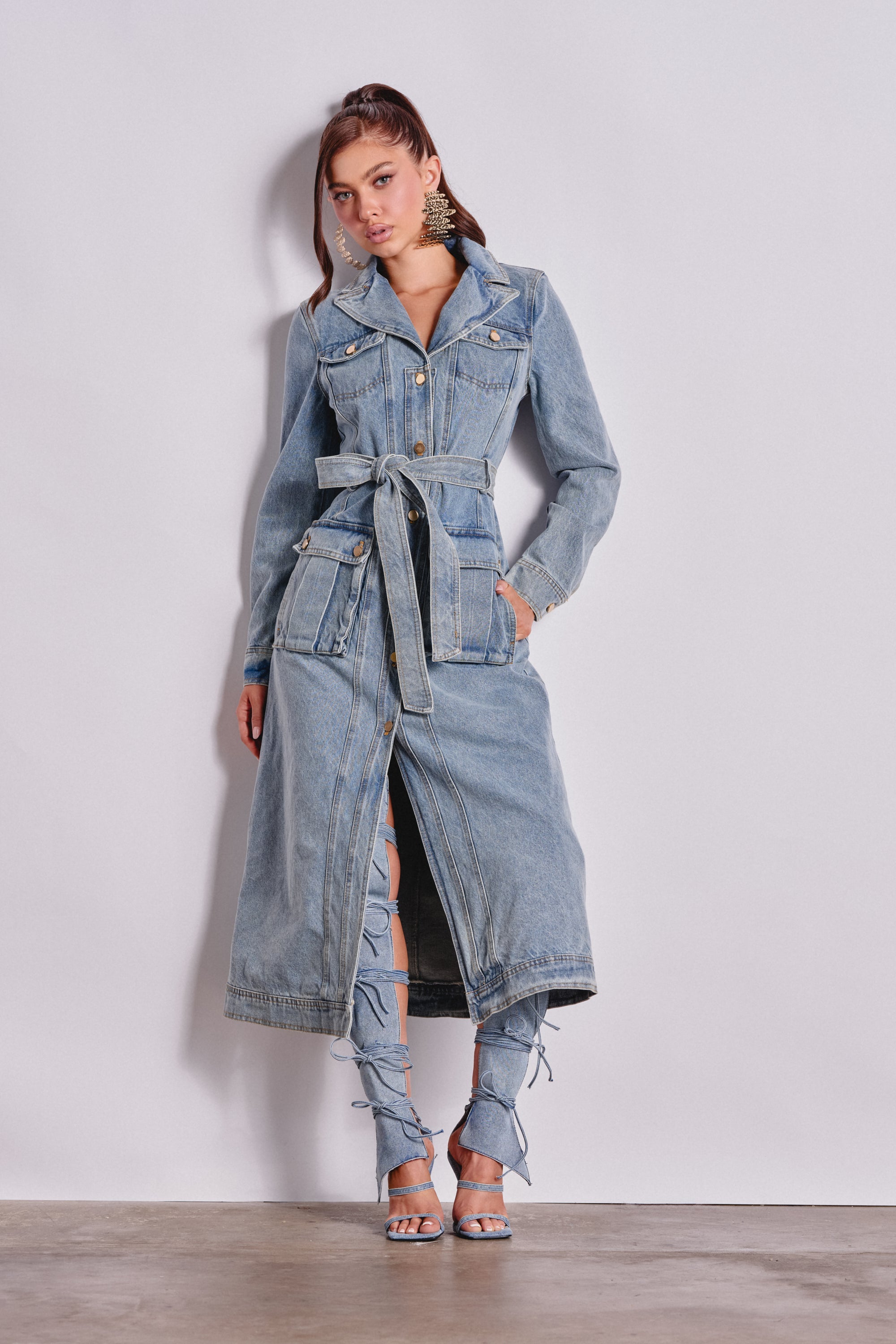 CAMILLA DENIM TRENCH