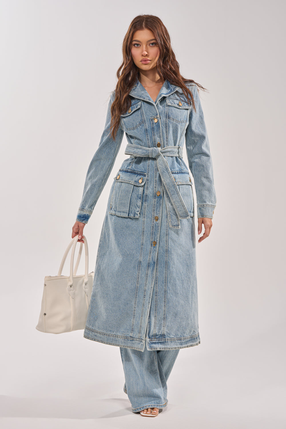 CAMILLA DENIM TRENCH