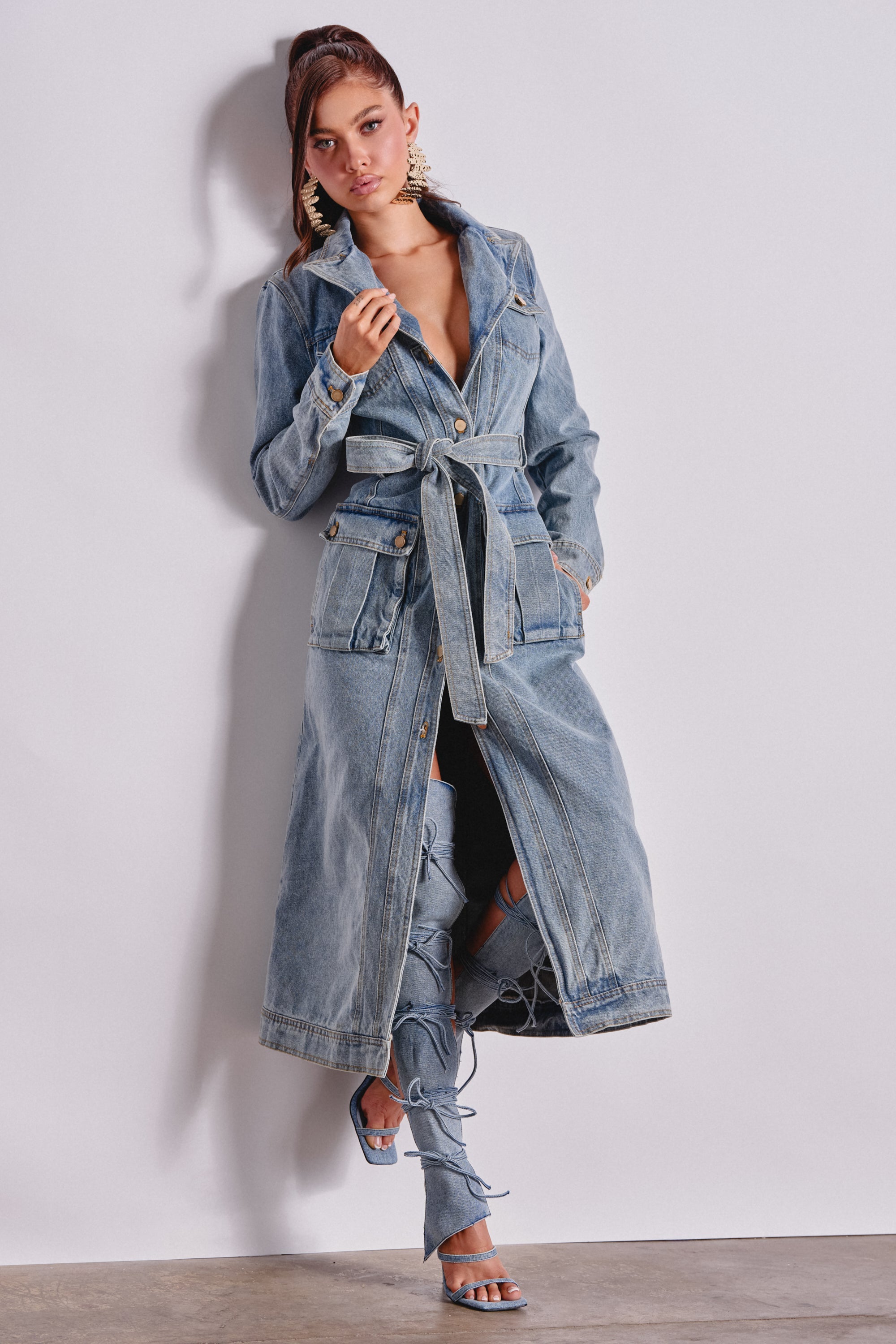 CAMILLA DENIM TRENCH