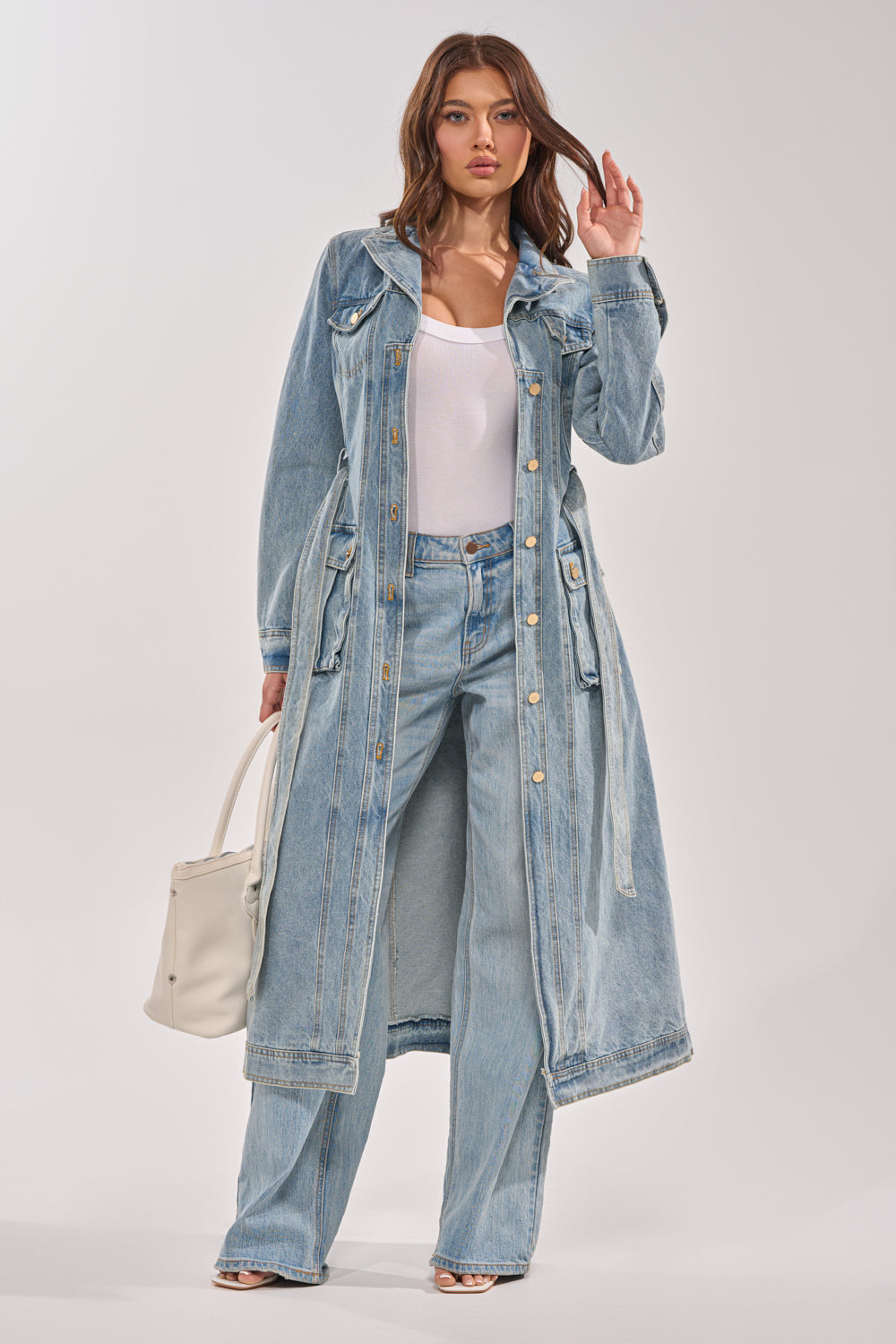 CAMILLA DENIM TRENCH