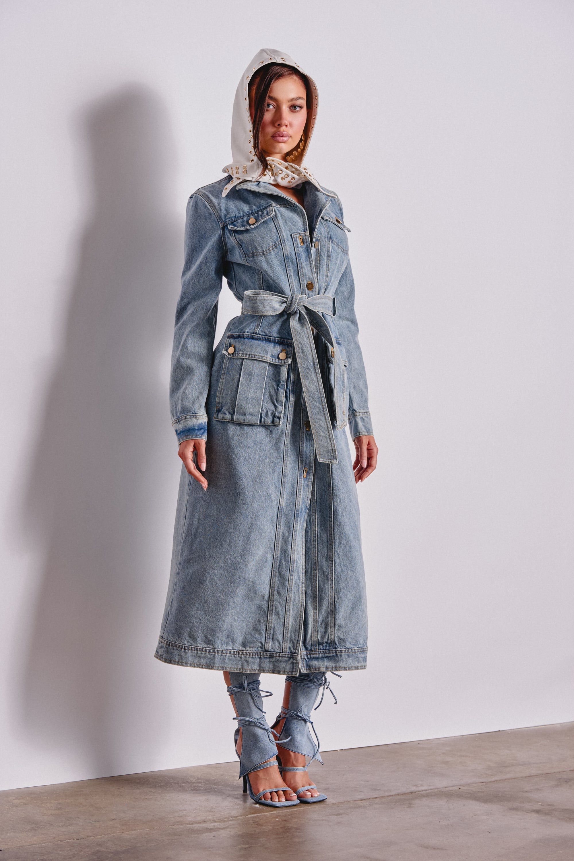 CAMILLA DENIM TRENCH