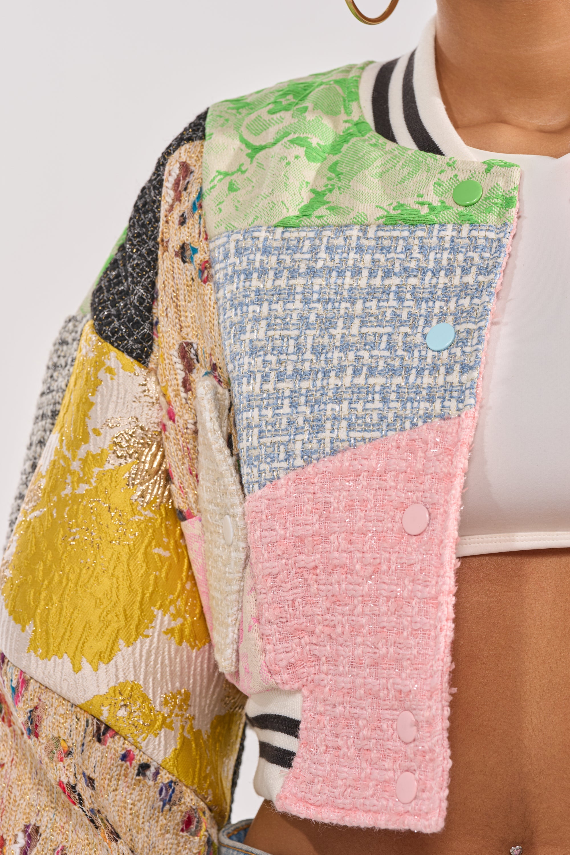 ESTELLE PATCHWORK BOMBER