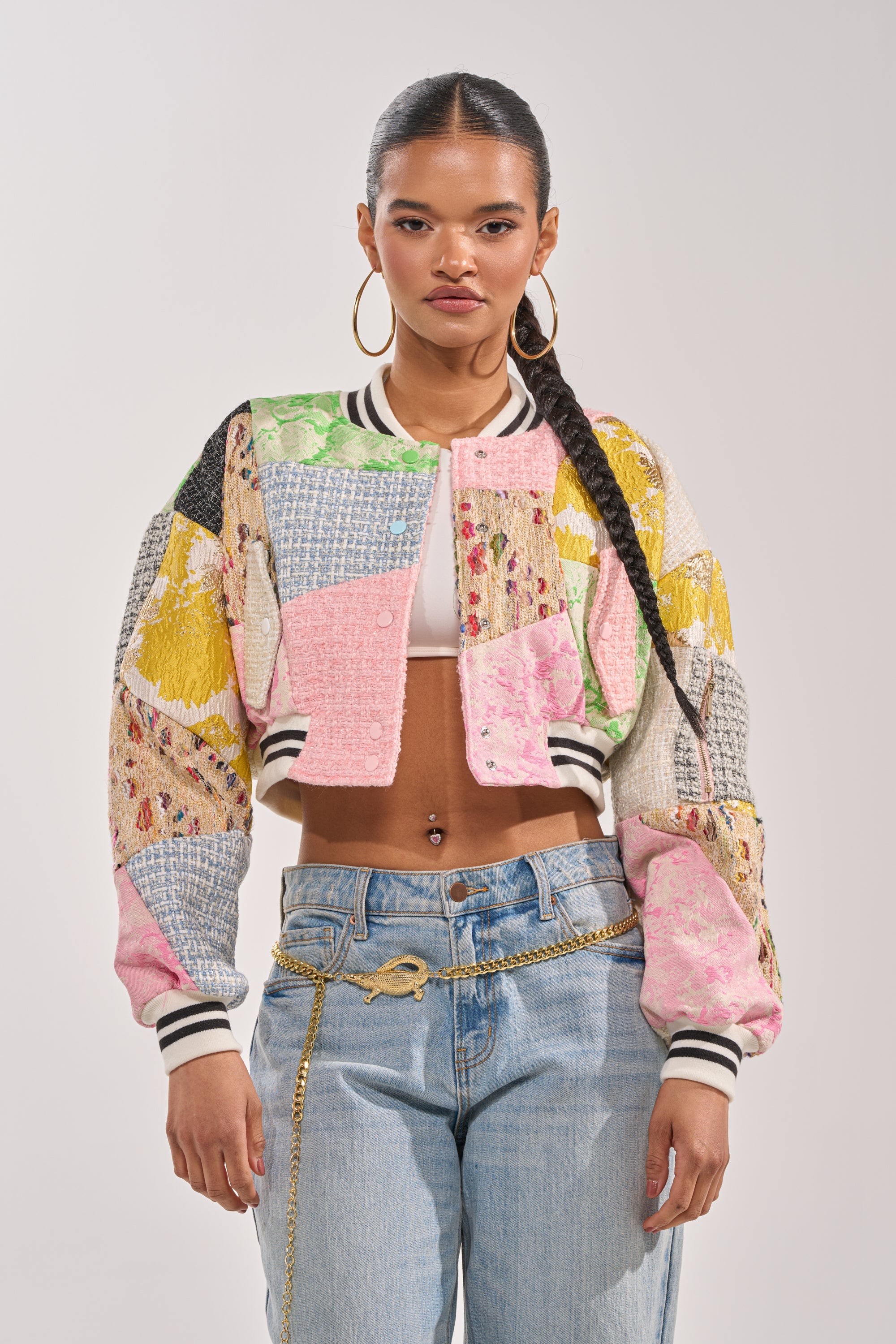 ESTELLE PATCHWORK BOMBER
