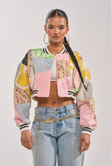 ESTELLE PATCHWORK BOMBER