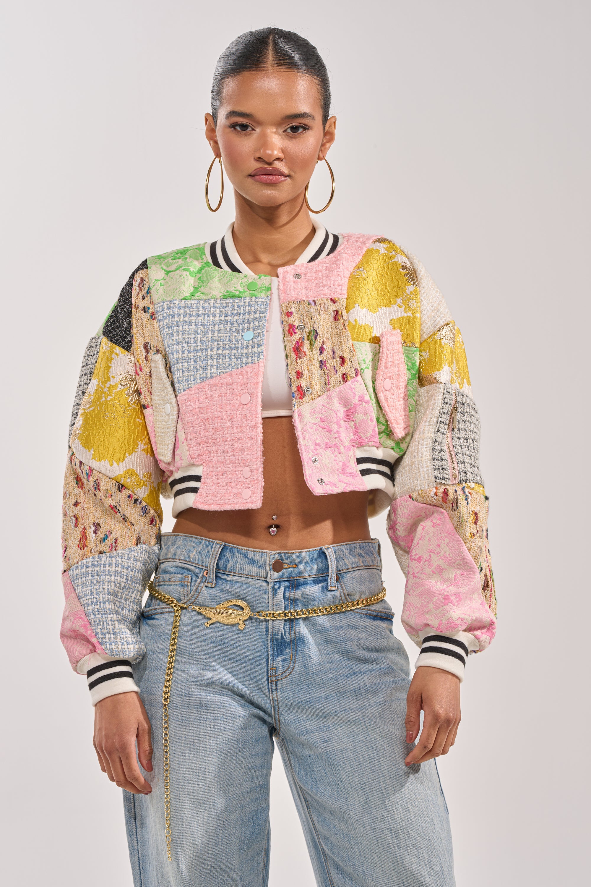 ESTELLE PATCHWORK BOMBER