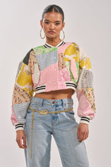 ESTELLE PATCHWORK BOMBER