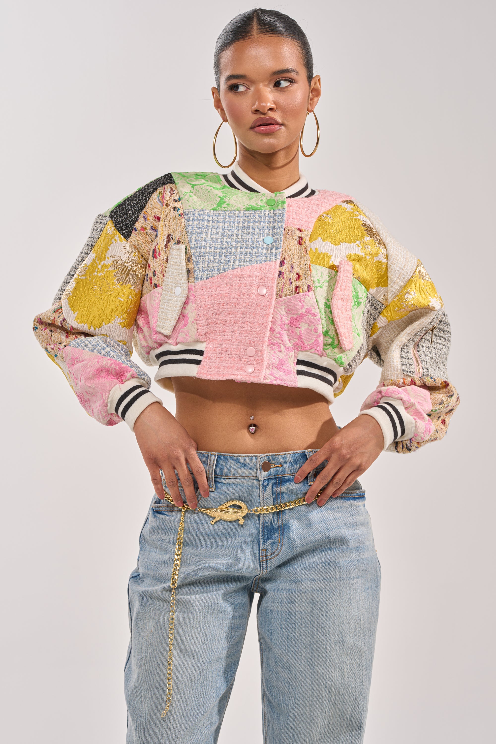 ESTELLE PATCHWORK BOMBER
